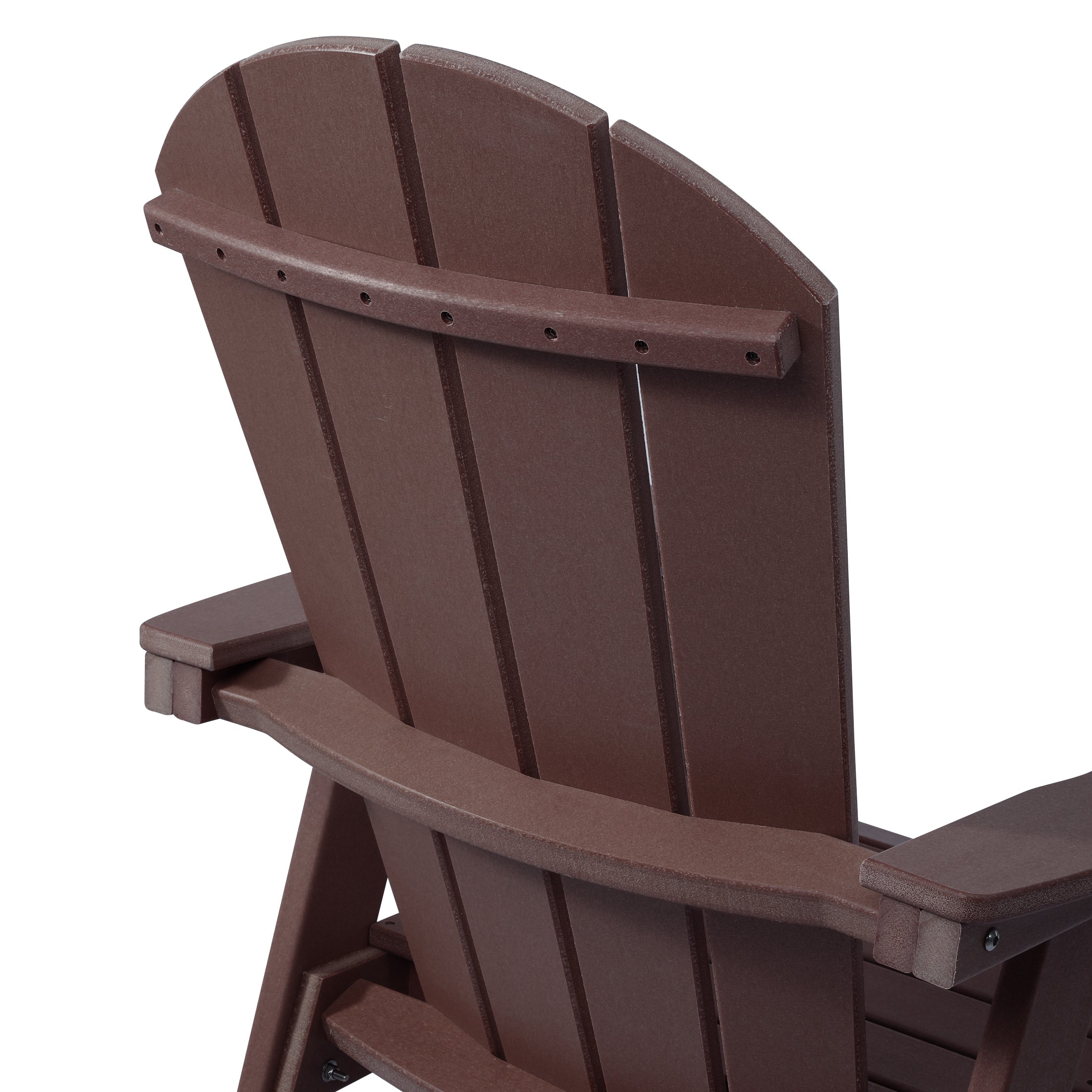 Paradise Outdoor HDPE Swivel Adirondack Bar Height Chair With Cup Holder