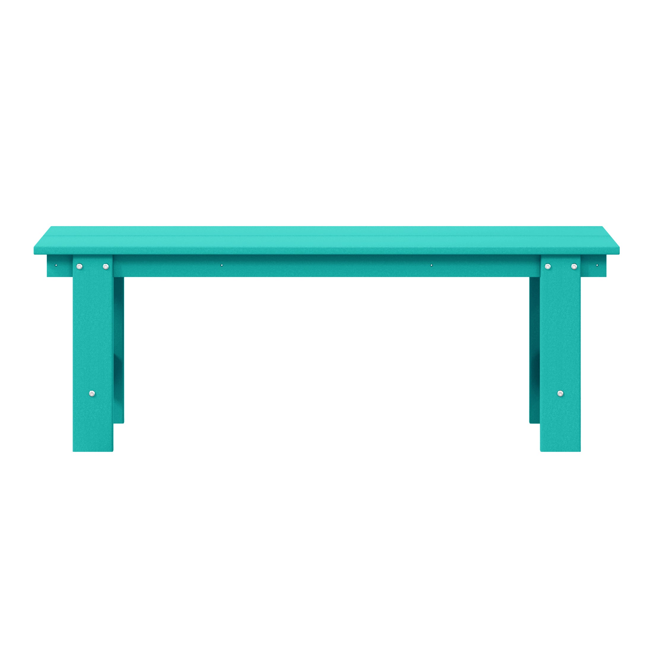 Palms Outdoor HDPE 48" Modern Backless Patio Bench