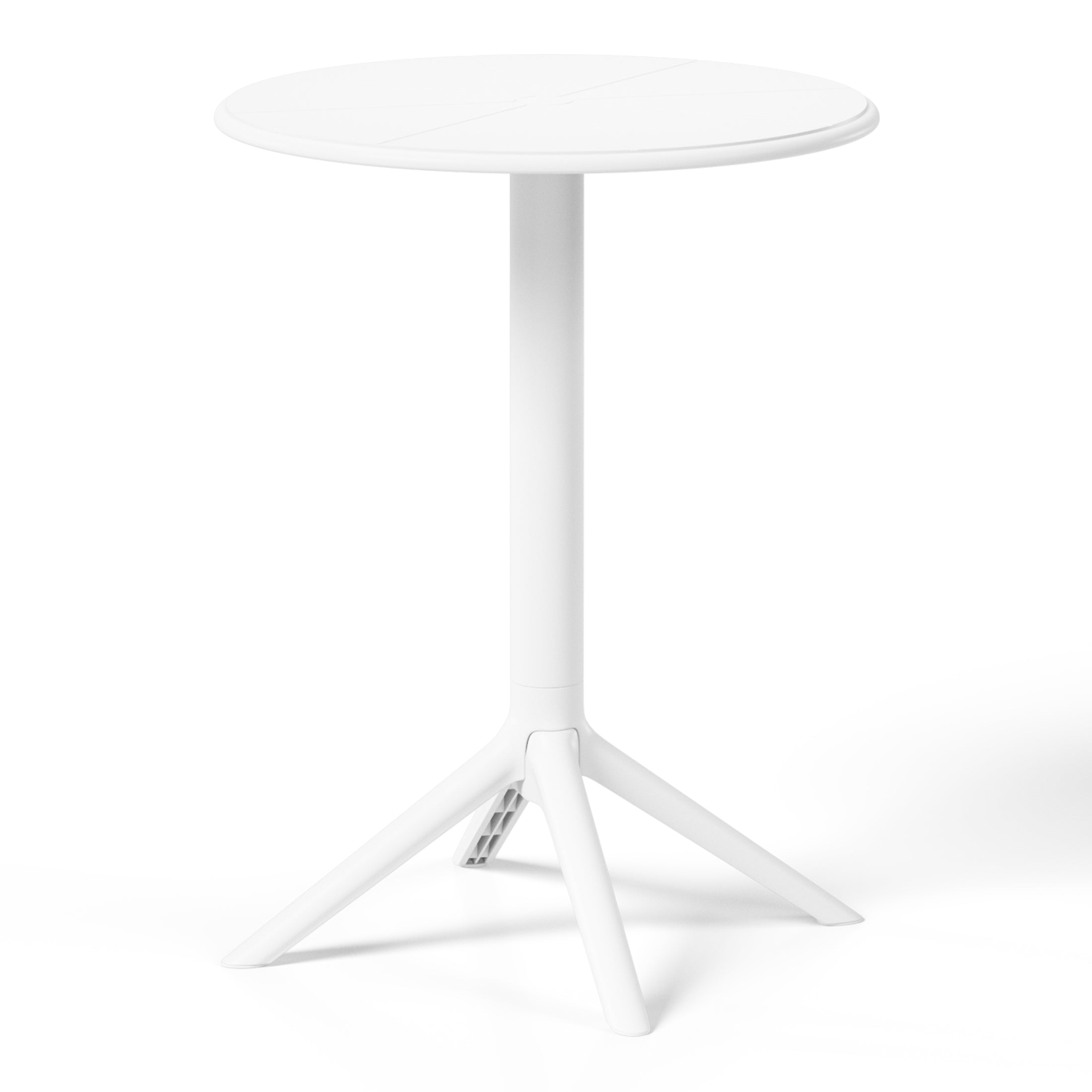 Sunshine 3-Piece Outdoor Resin Patio Bistro Table Set with Stackable Patio Dining Side Chairs