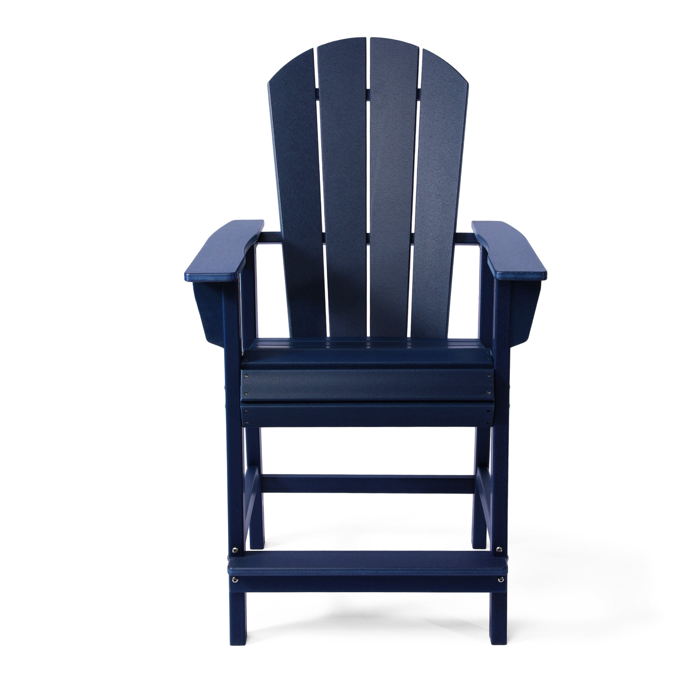 Paradise Outdoor HDPE  Tall Adirondack Counter Height Bar Chair With Cup Holder