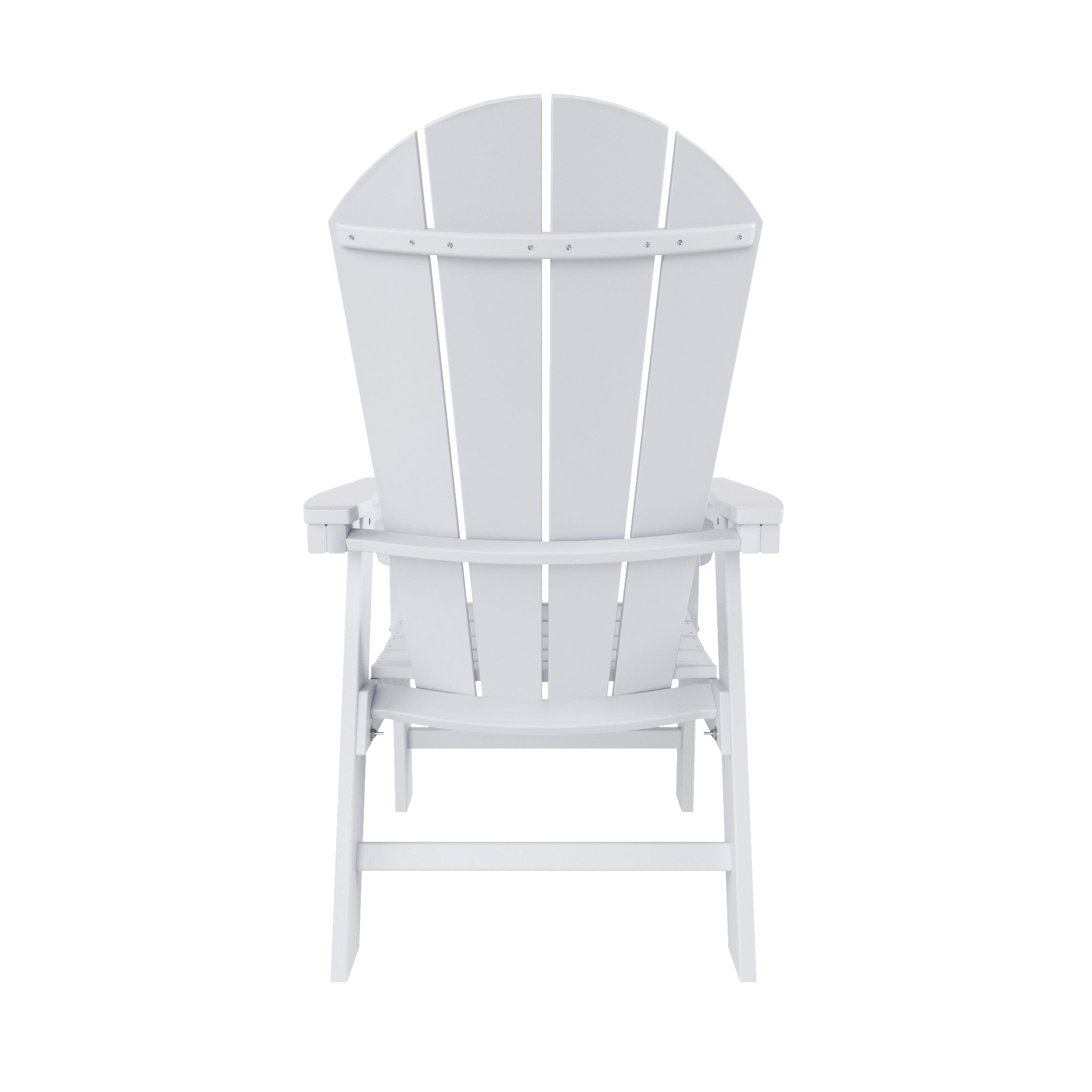 Paradise Outdoor Patio HDPE Plastic Adirondack Dining Chair