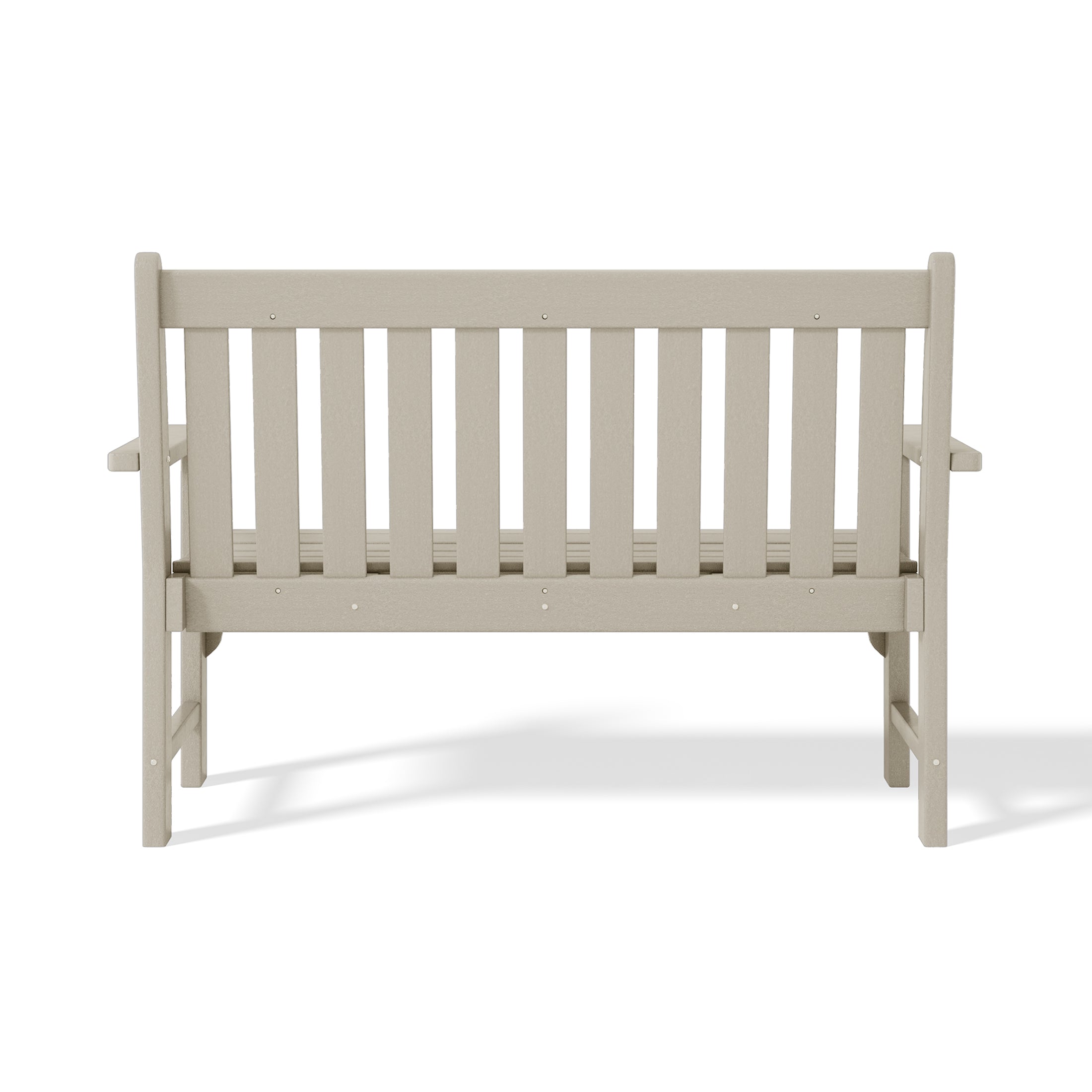 Paradise Outdoor 2-Person All-Weather HDPE Front Porch Garden Bench