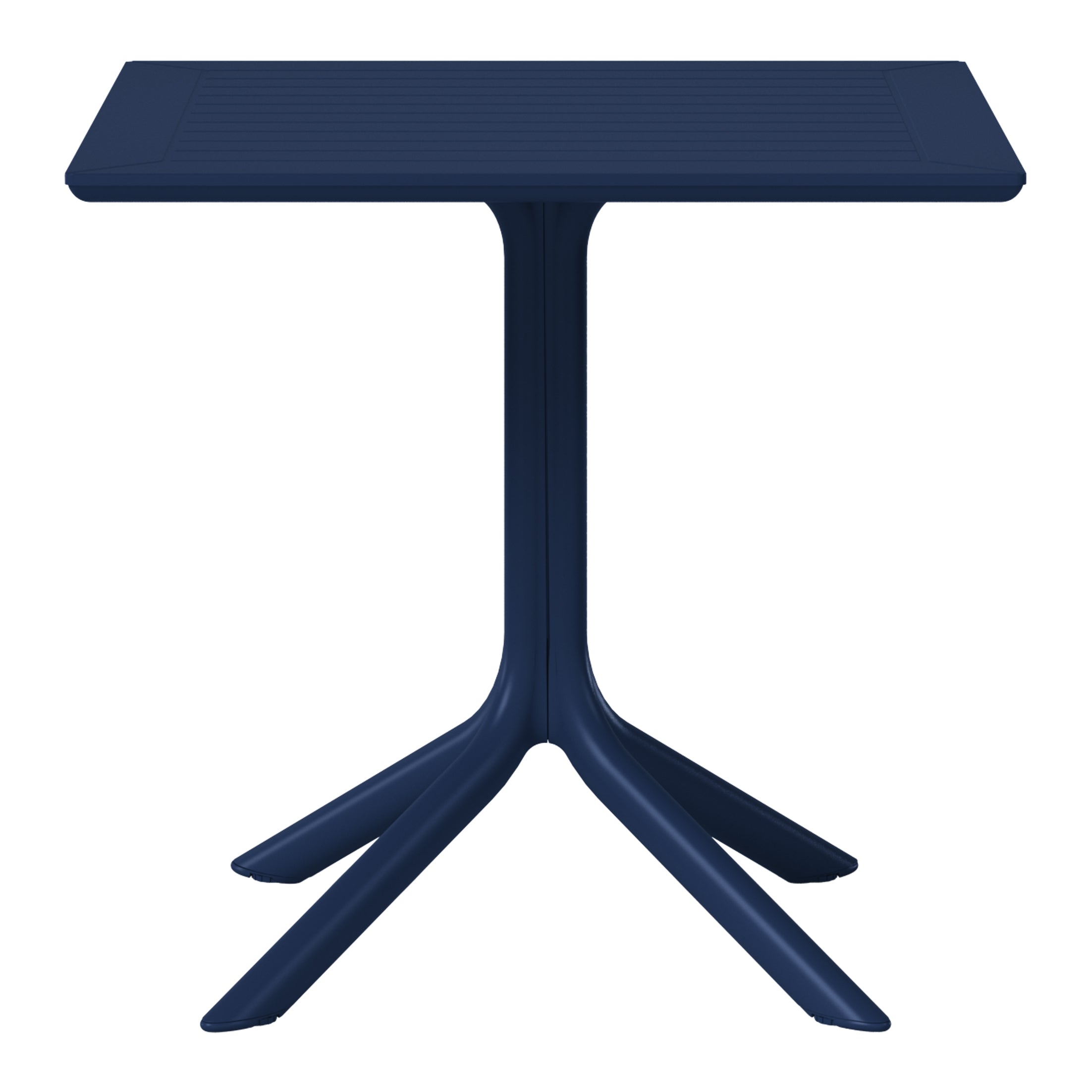 Sunshine 31.5" Square Outdoor Plastic Resin Patio Dining Table for 4