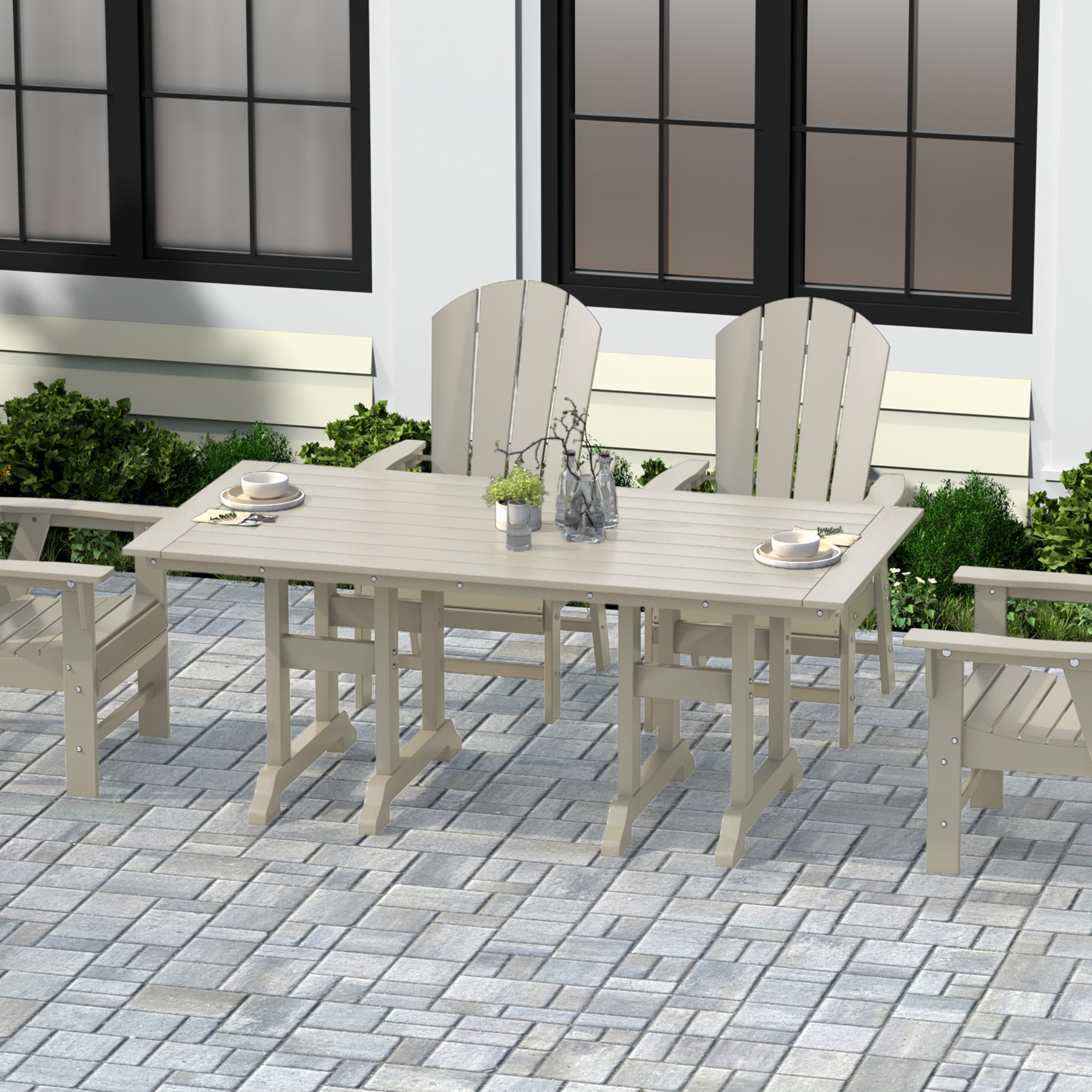 Paradise 71" Outdoor Patio Dining Table