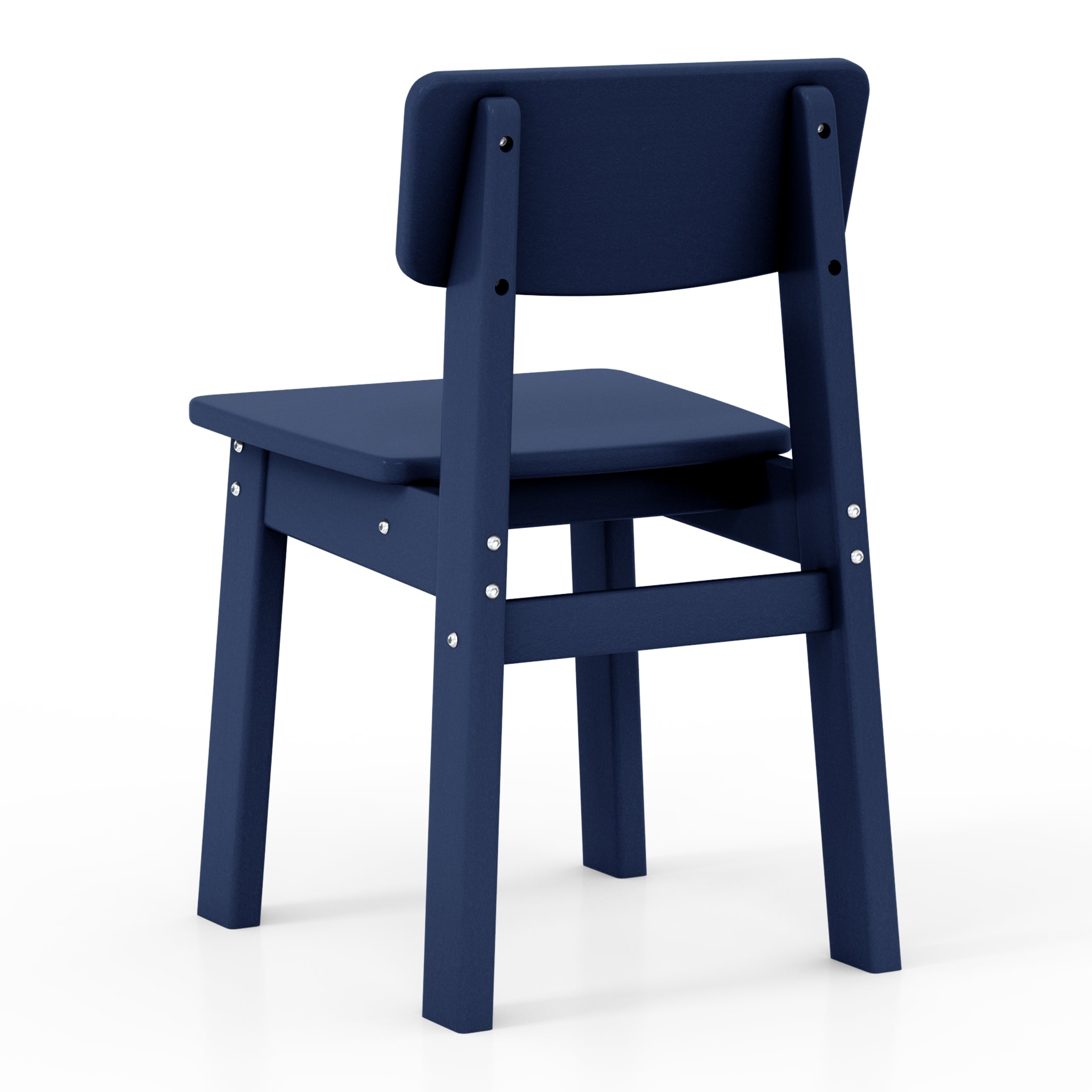 Little Explorers Outdoor HDPE Kids Modern Plastic Toddler Dining Chairs (Set of Two)