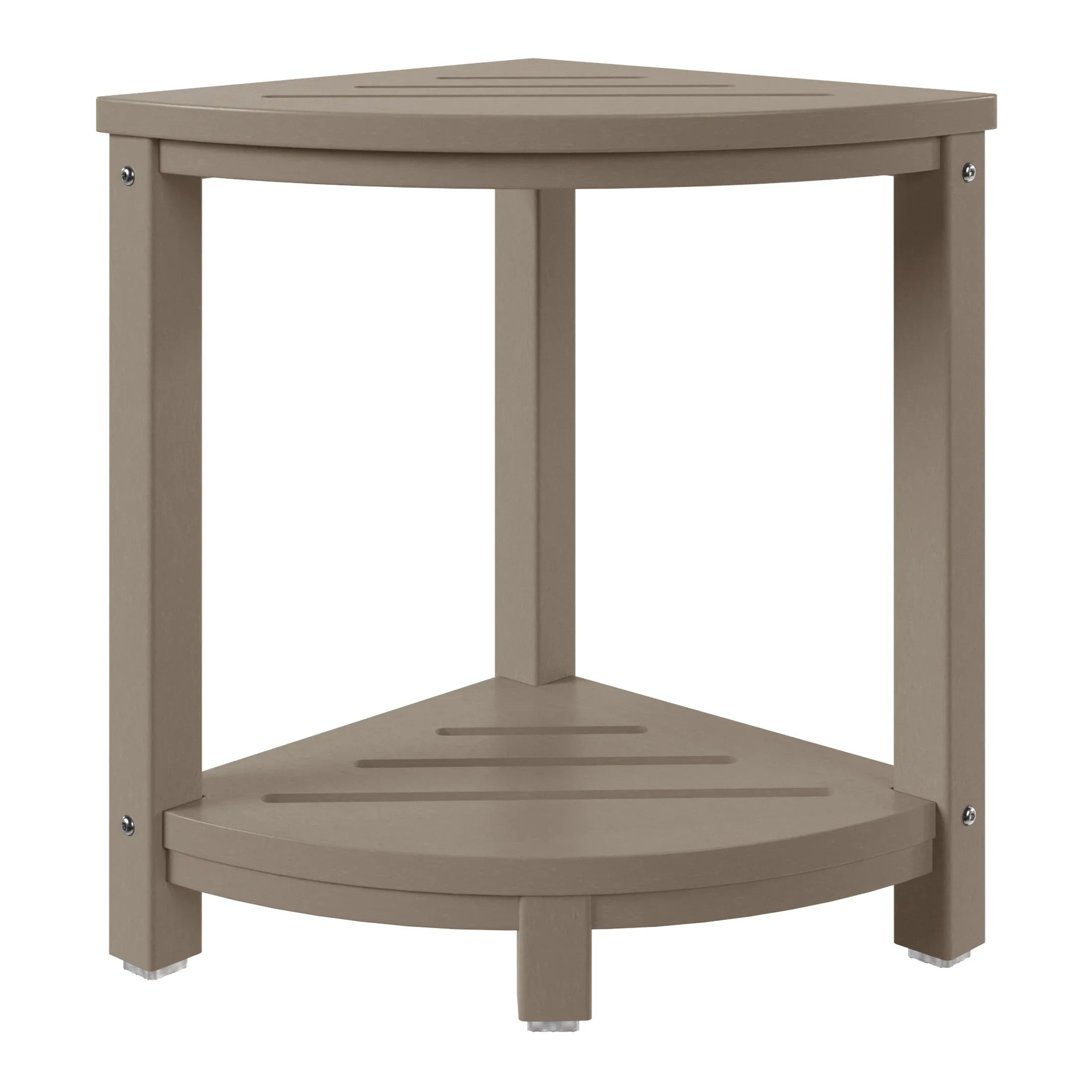 Ventura HDPE Plastic Waterproof Shower Corner Bench