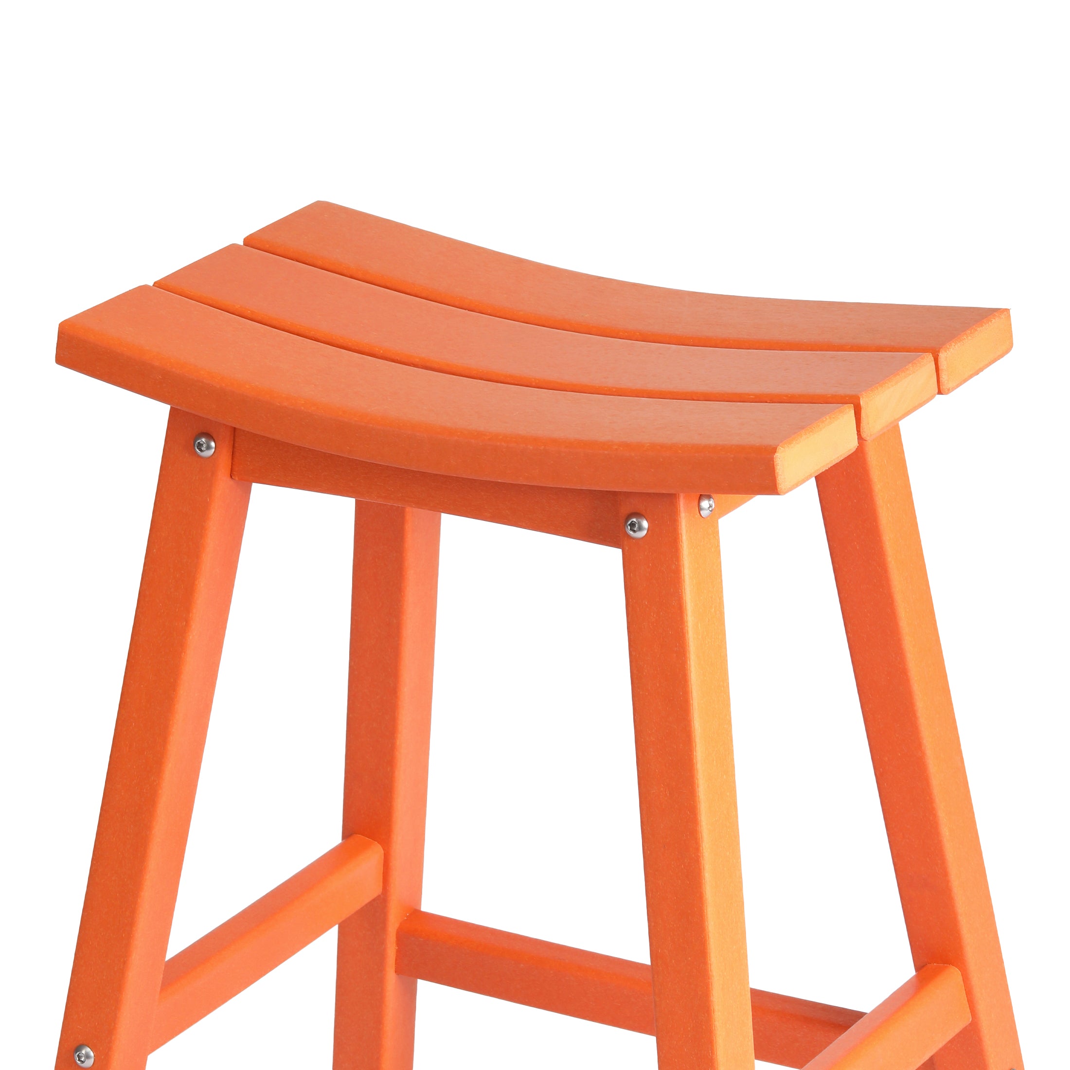 Paradise 2 piece set of 24" height Outdoor / Patio Saddle bar stools