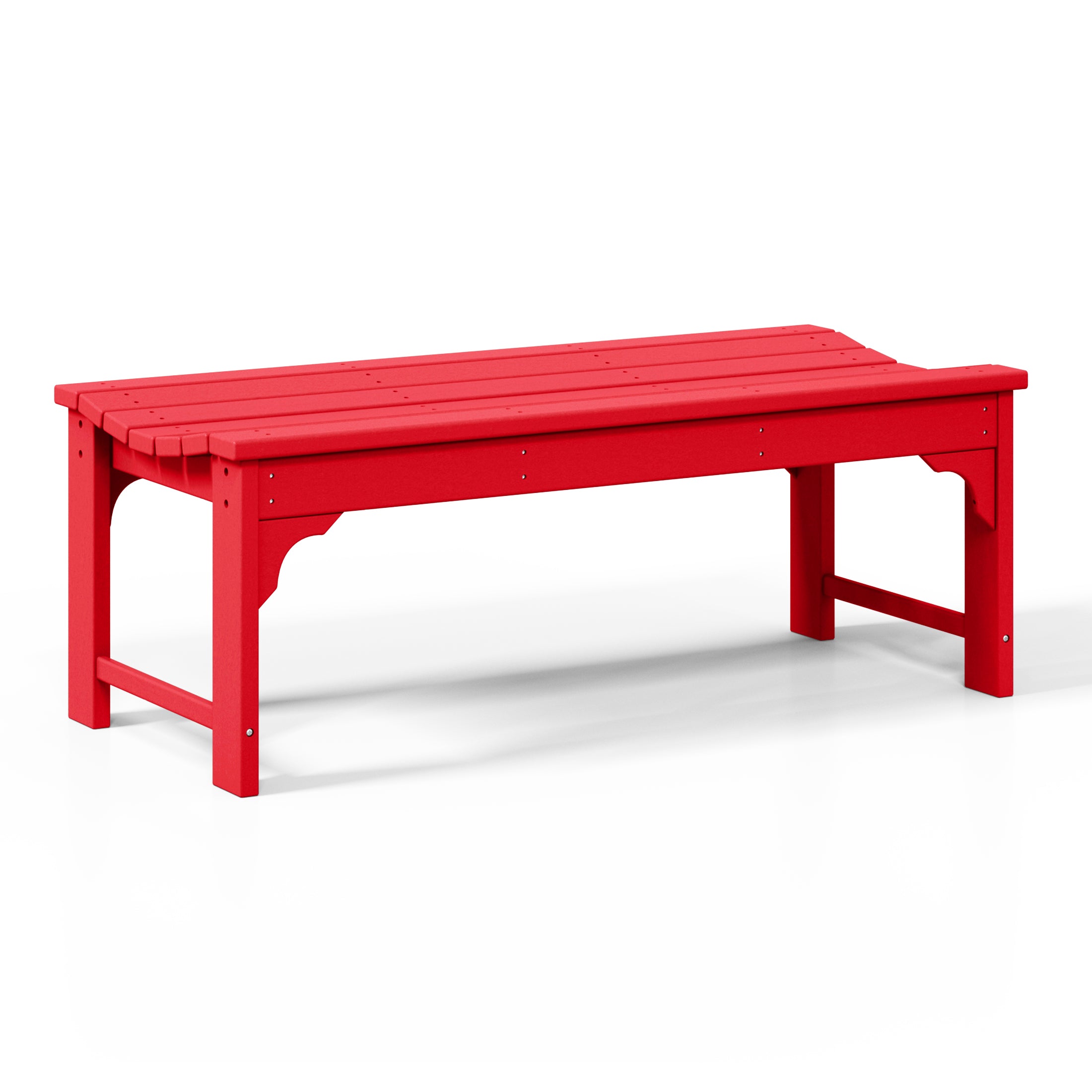 Paradise 48" length backless Poly Wood Outdoor / Garden bench