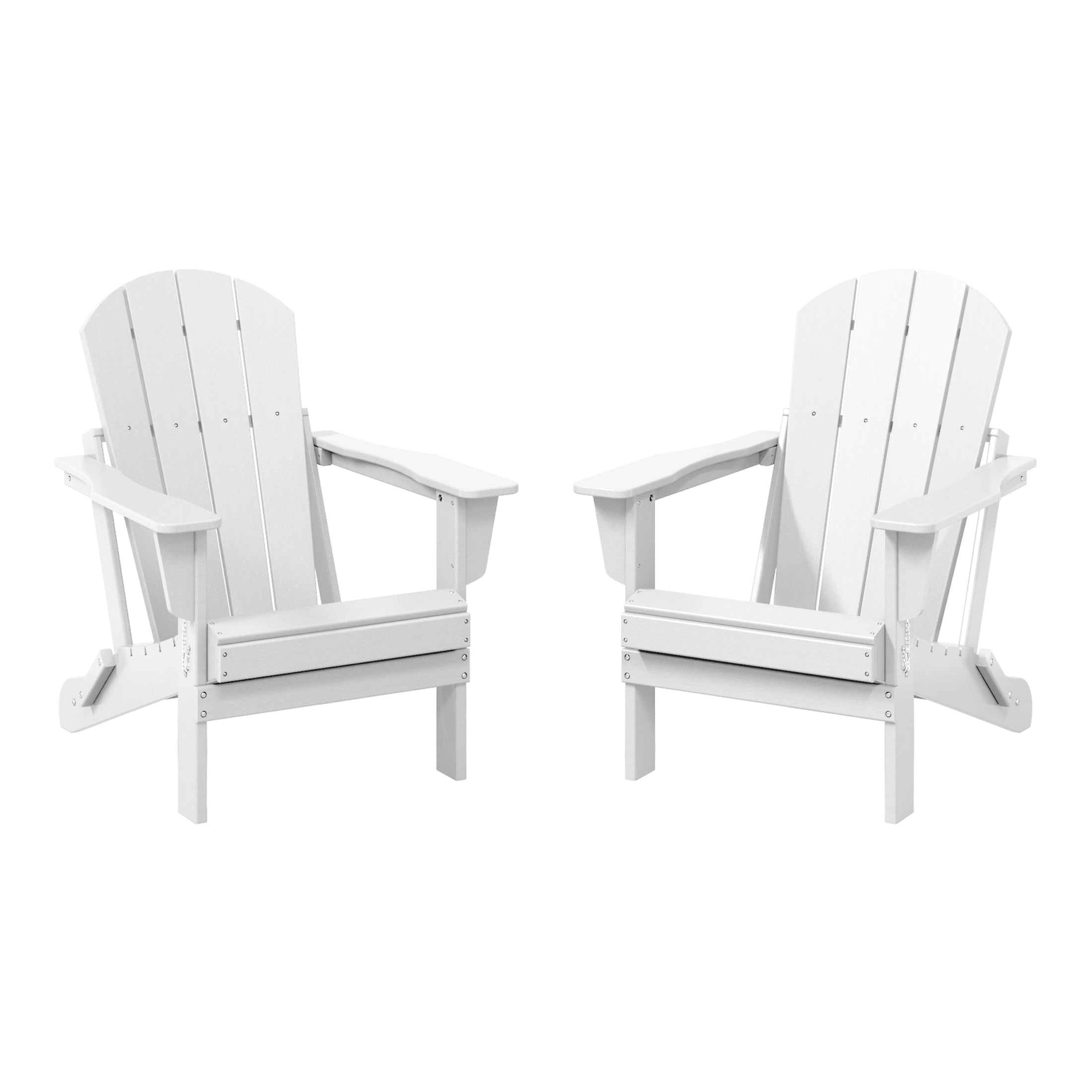 Paradise Westintrends 2 piece set outdoor folding Poly Adirondack chair
