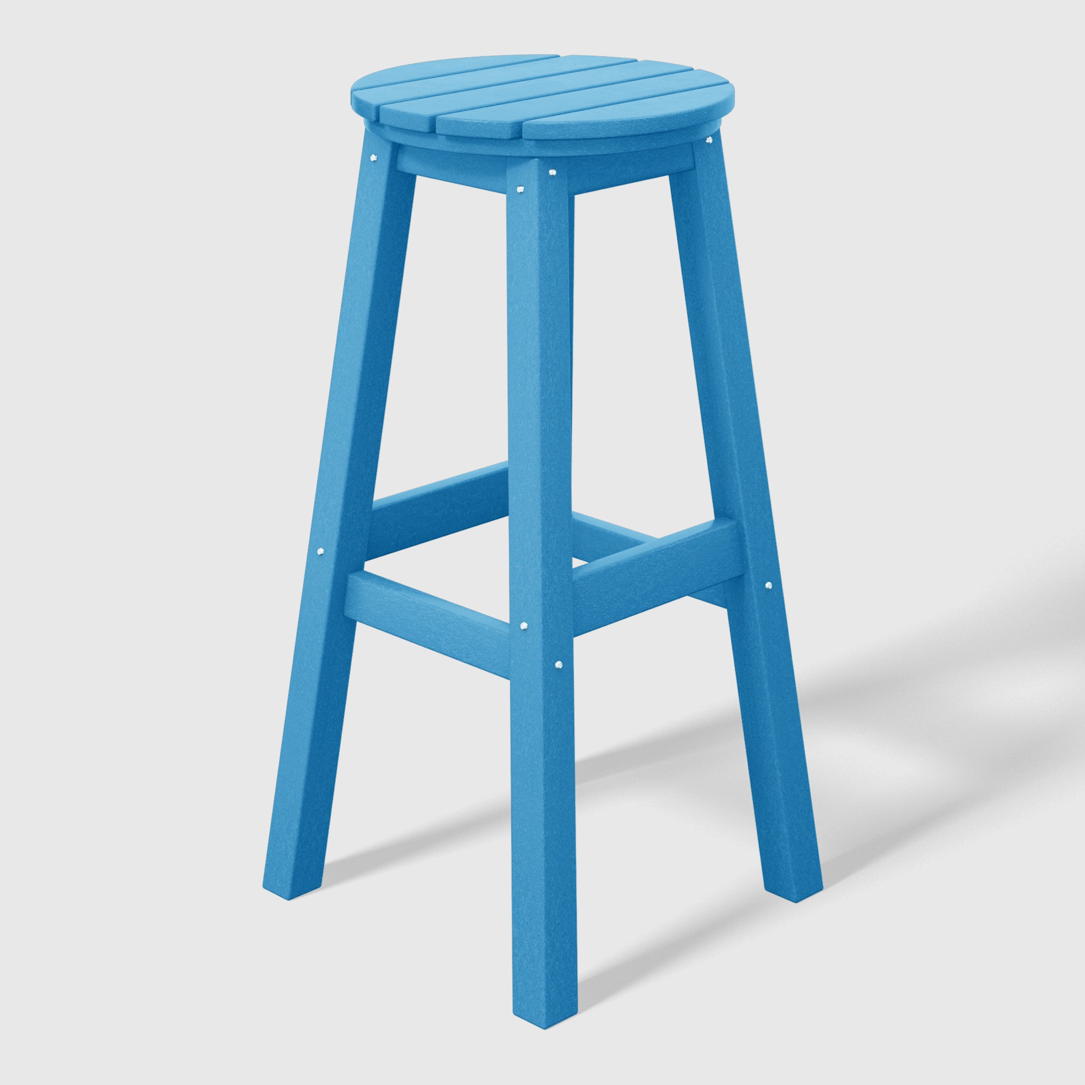 Paradise 29" HDPE Outdoor Patio Round Bar Stool Set of 3