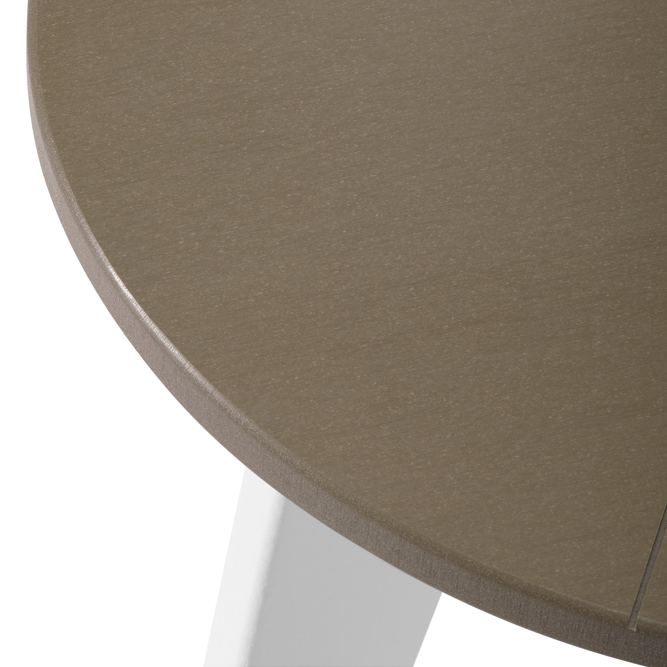 Seaside HDPE Plastic Outdoor Round Adirondack Patio Side Table