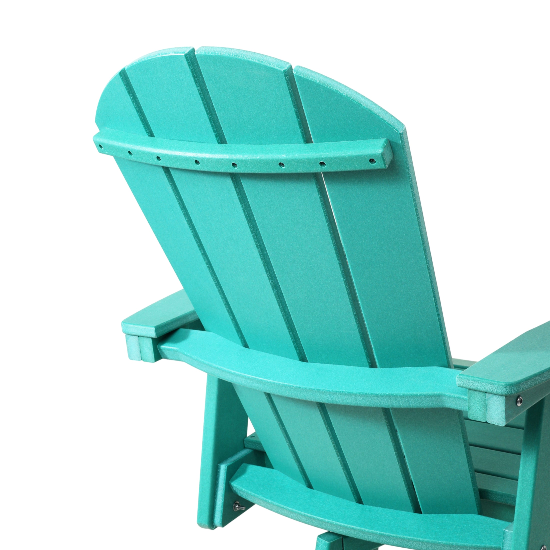 Paradise Outdoor HDPE Tall Adirondack Bar Height Chair With Cup Holder