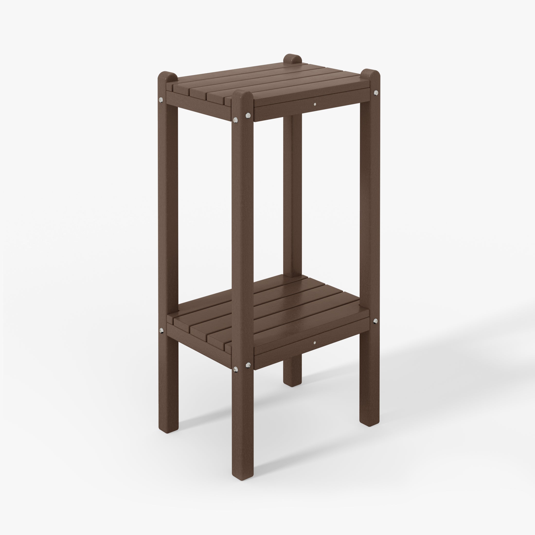 Paradise 36" Outdoor Adirondack HDPE 2-Tier Patio Side Table