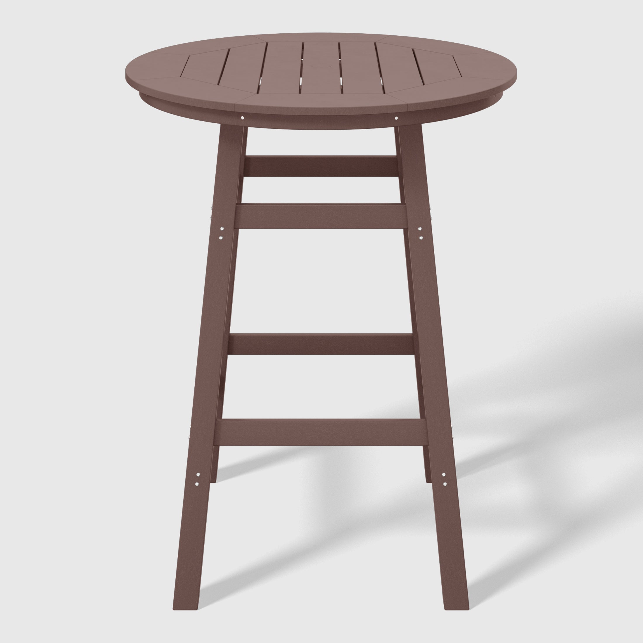 Paradise 5-Piece HDPE Outdoor Patio Dining Bar Bistro Table Set with Bar Stools
