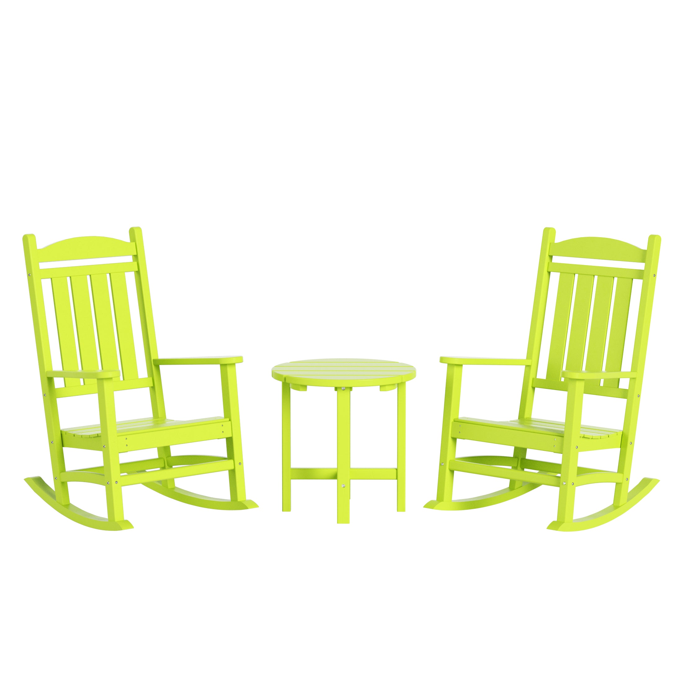 Paradise 3-Piece set Outdoor / Patio rocking chairs with a side table ( 2 seater )