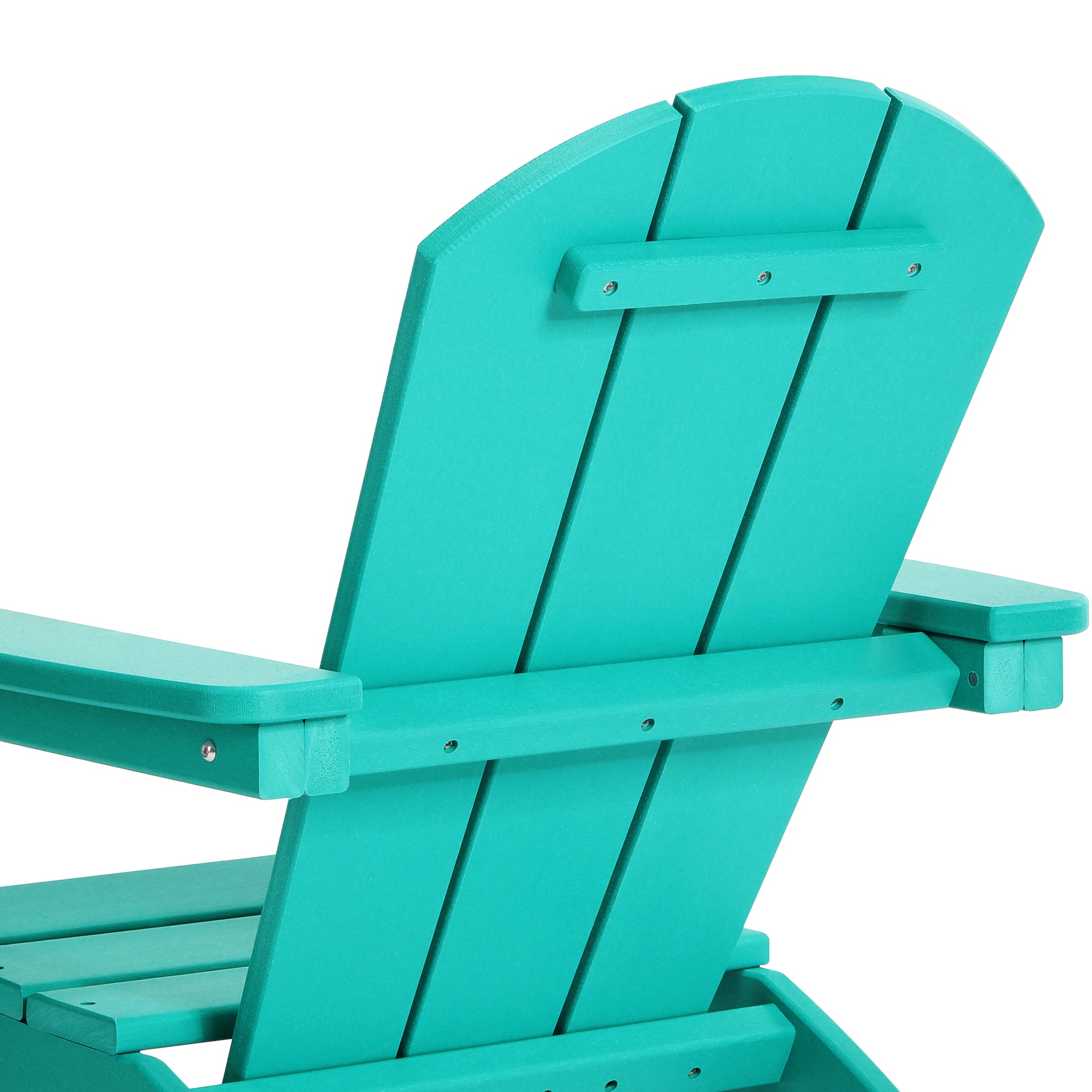 Paradise 3-Piece Kids HDPE Adirondack Chairs Set with Square Side Table and Cup Holders