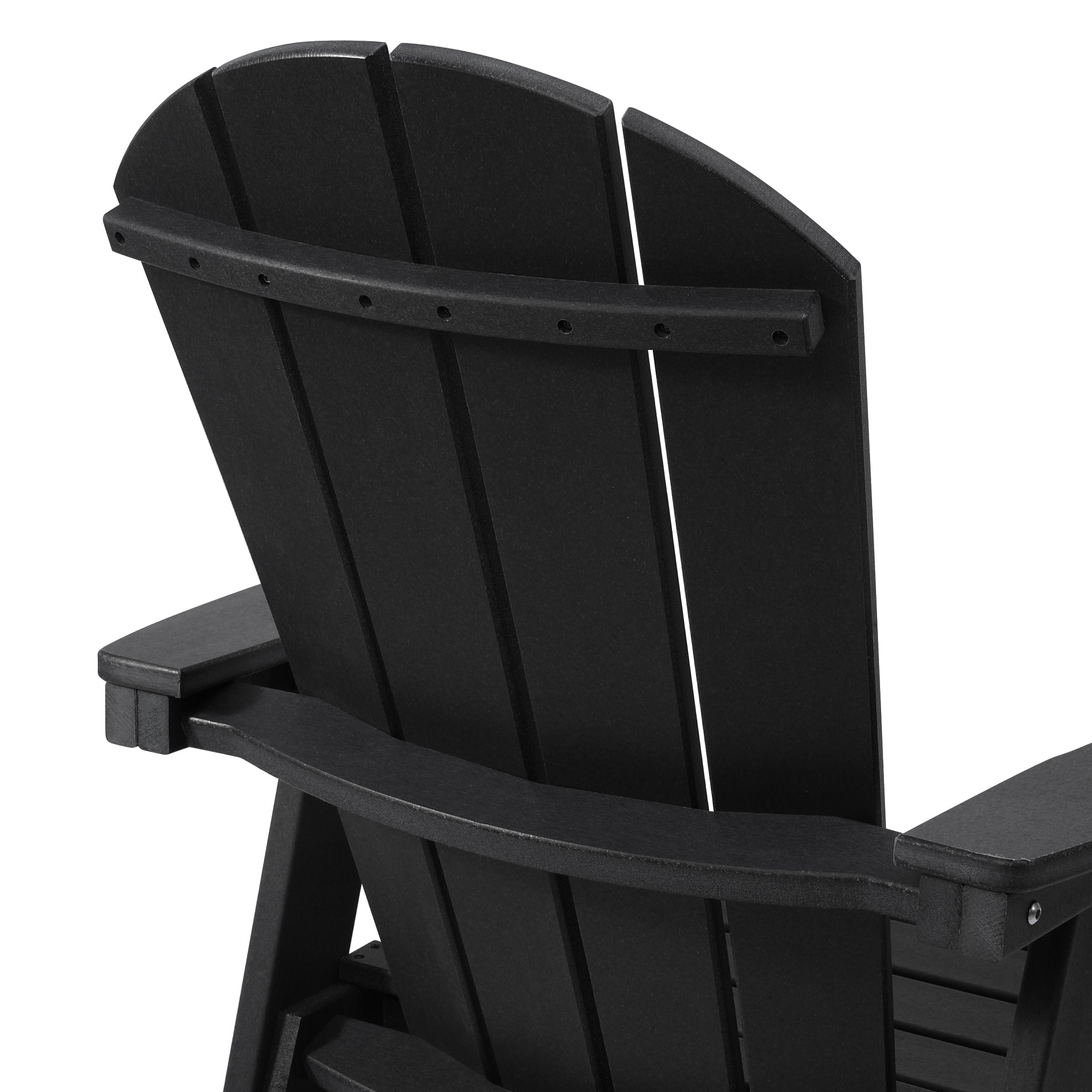 Paradise Outdoor HDPE Adirondack Swivel Counter Height Bar Chair With Cup Holder