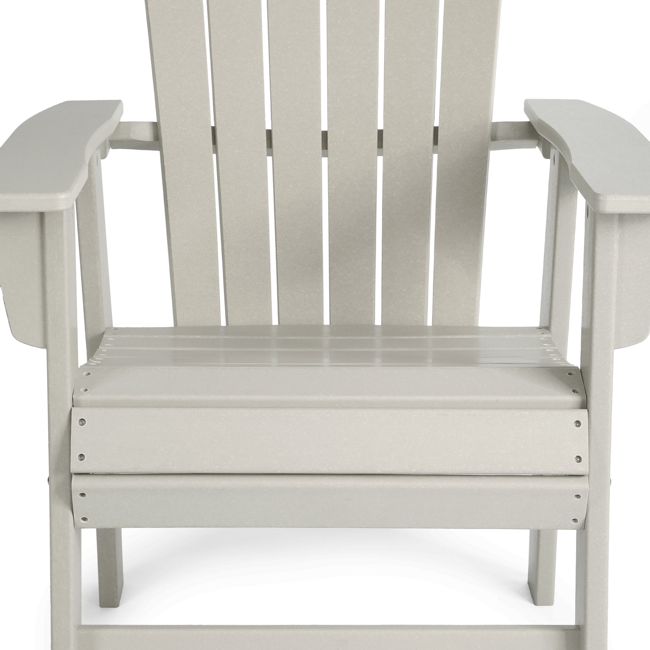 Portside Outdoor Modern HDPE Adirondack Patio Dining Chairs (Set of 2)