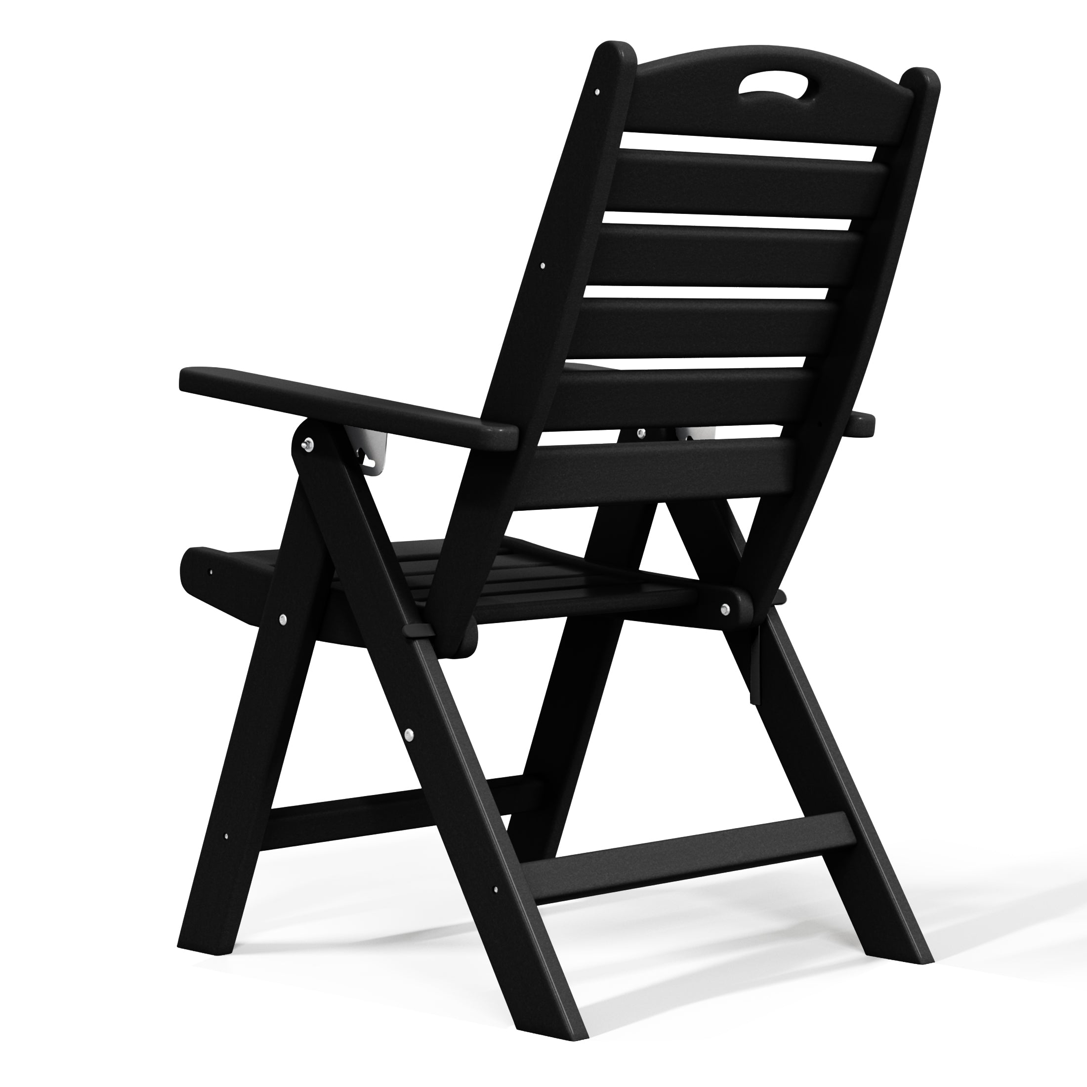 Paradise HDPE Adjustable Highback Folding Patio Dining Chair