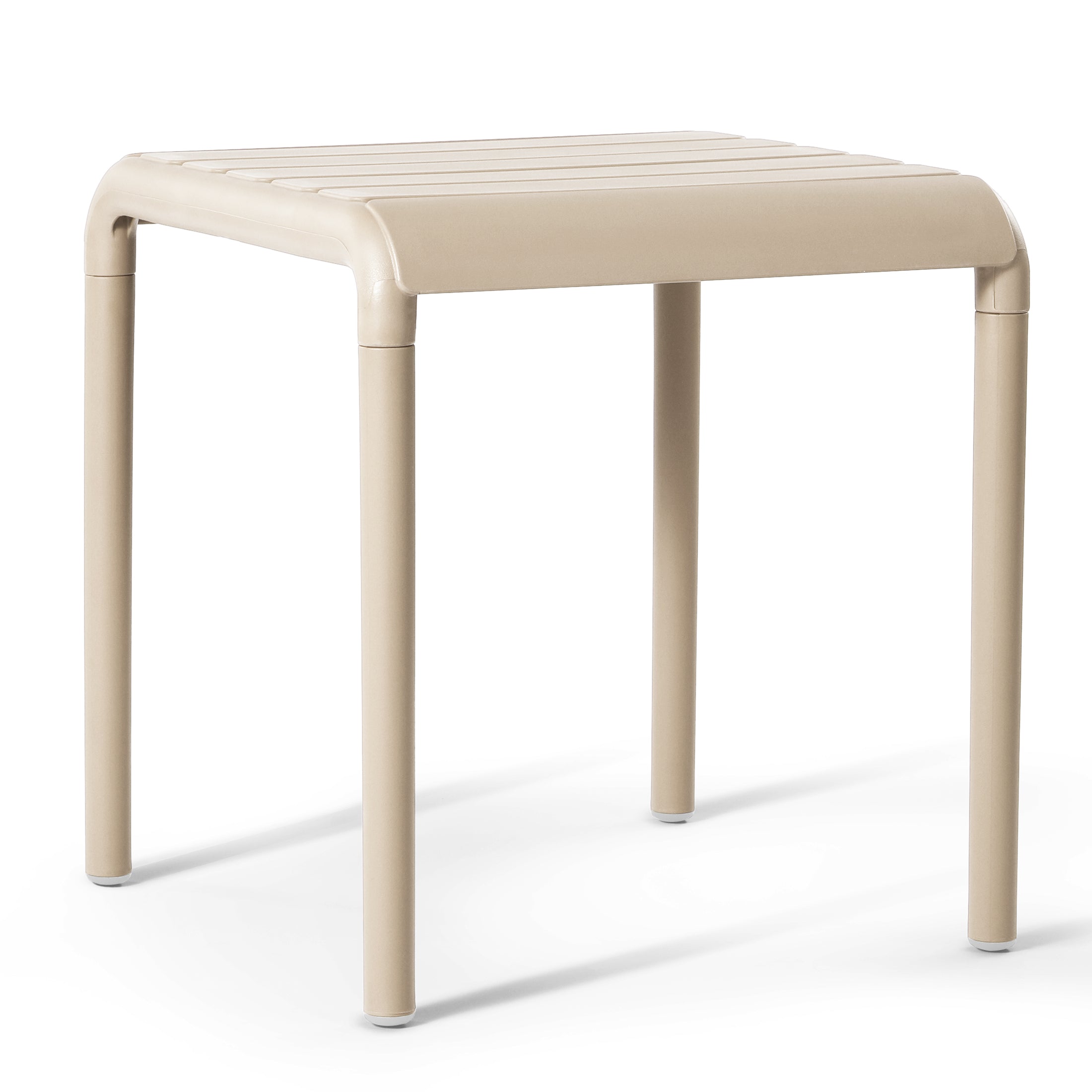 Sunshine Plastic Modern Outdoor Patio Accent Side Tables (Set of 2)