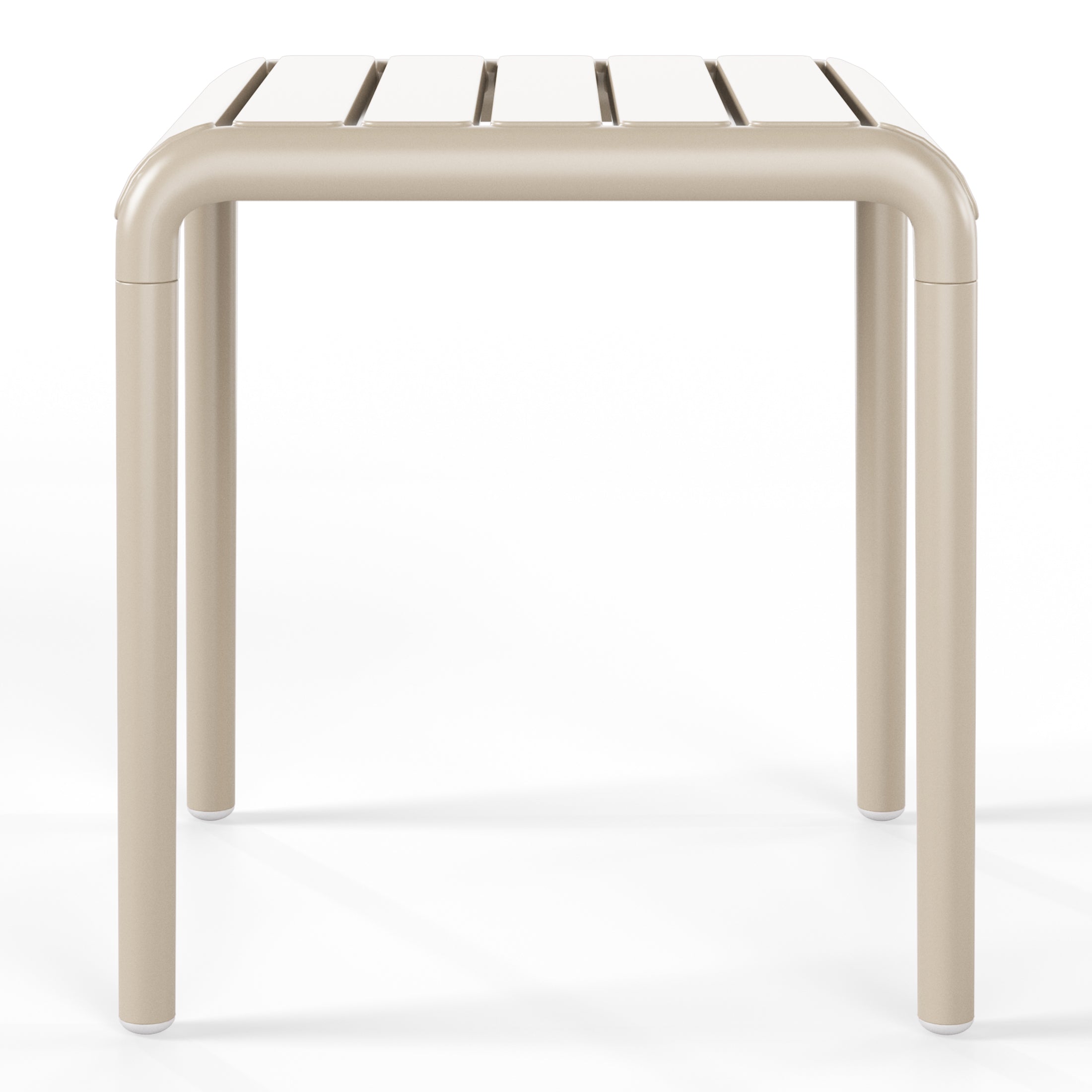 Sunshine Plastic Modern Outdoor Patio Accent Side Tables (Set of 2)