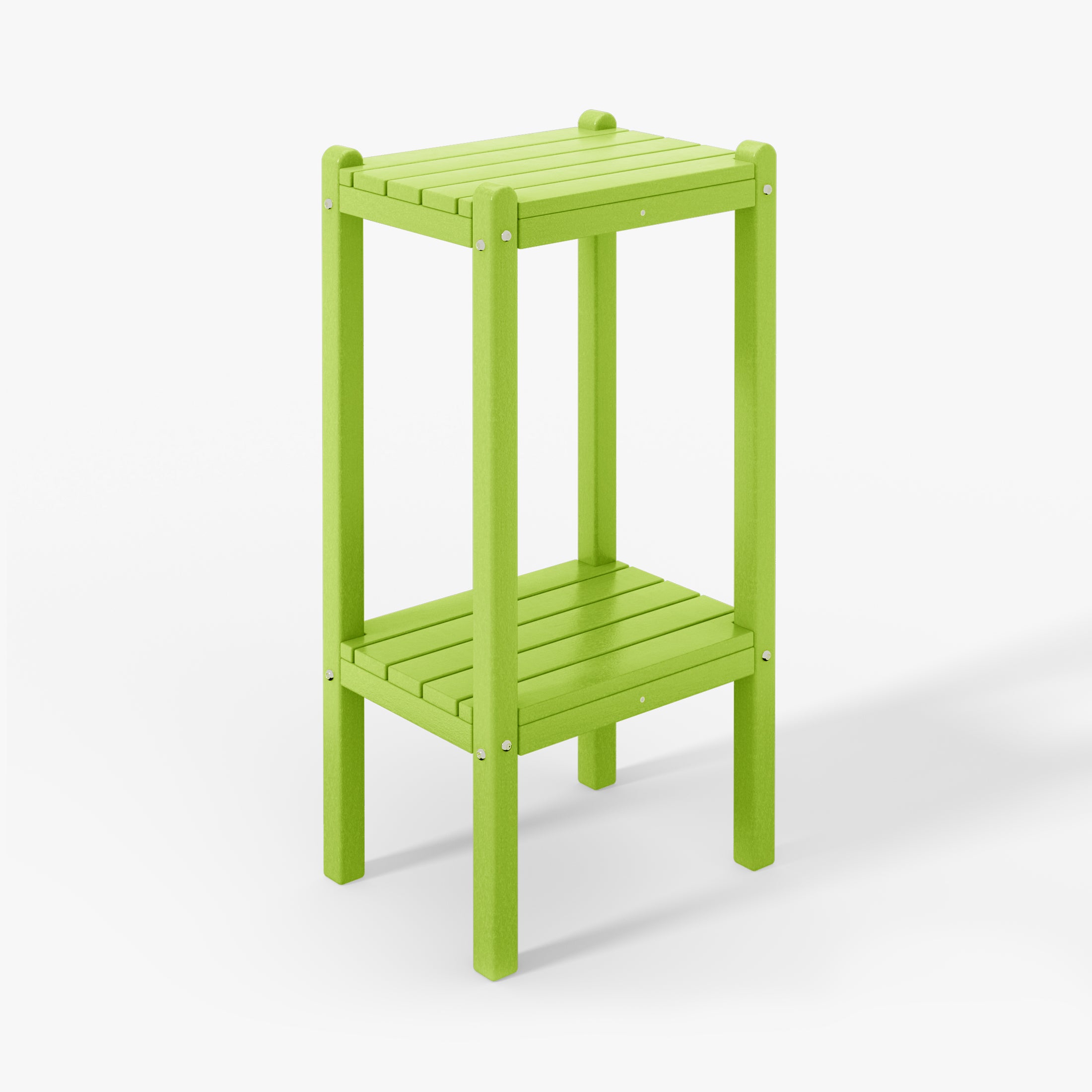 Paradise 36" Outdoor Adirondack HDPE 2-Tier Patio Side Table