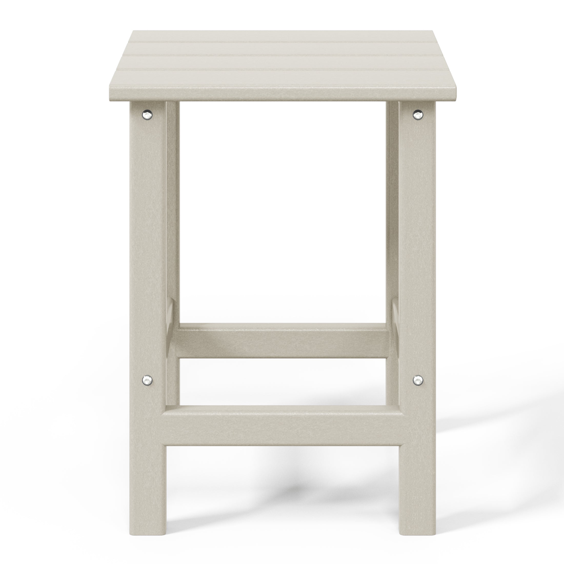 Lakeview Outdoor Patio HDPE Adirondack Chair With Cup Holder and Table Set