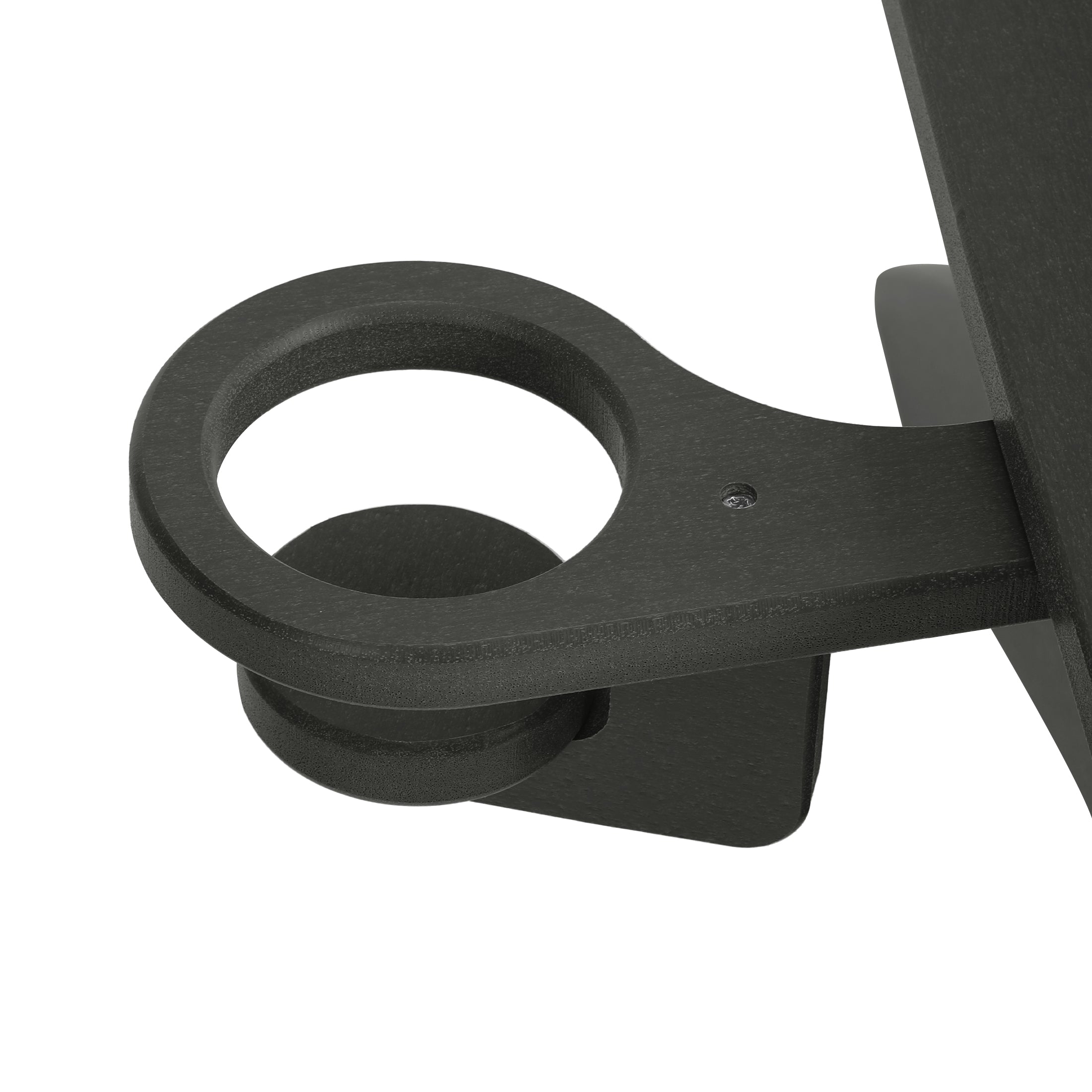 Paradise 3-Piece Kids HDPE Adirondack Chairs Set with Square Side Table and Cup Holders