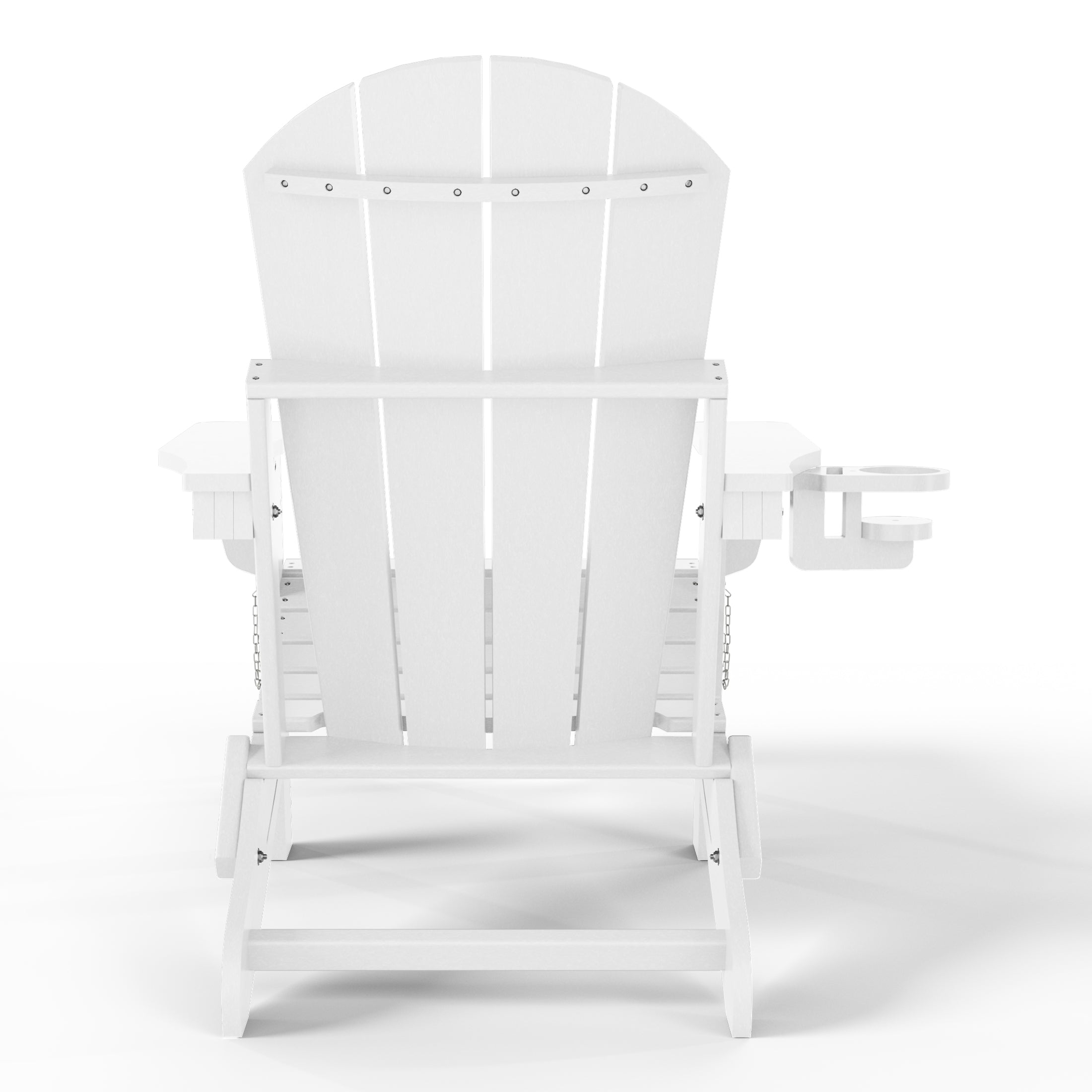 Paradise Folding Adjustable Adirondack Chair with Retractable Ottoman and Cup Holder