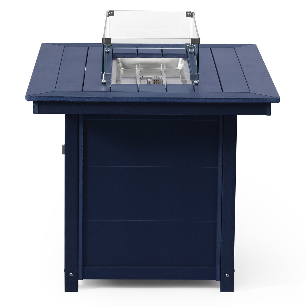 Sol 46" Modern Outdoor Patio Gas Propane Rectangular Fire Pit Table