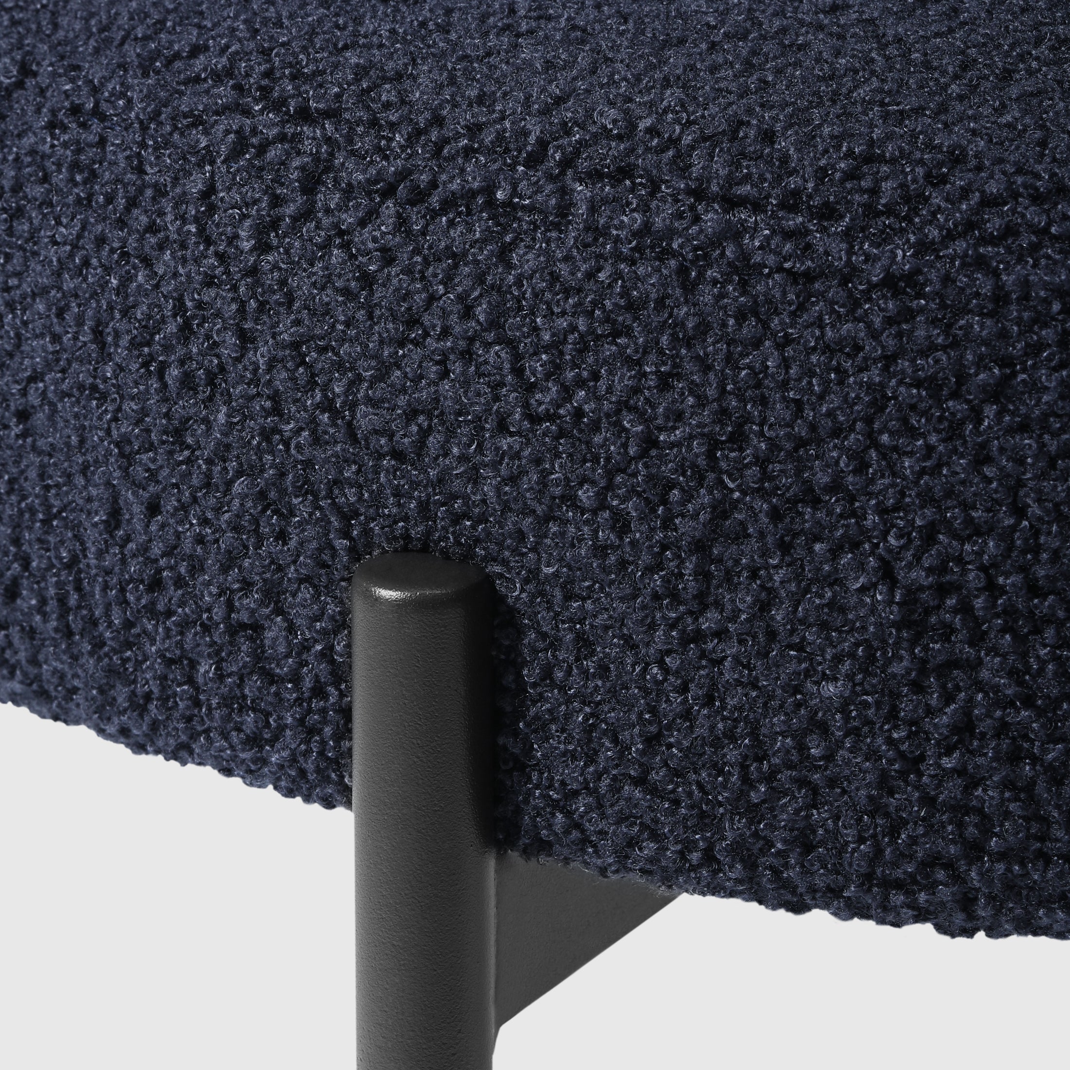 Celine Mid-Century Modern Upholstered Sherpa Round Dining Chairs (Set of 2)