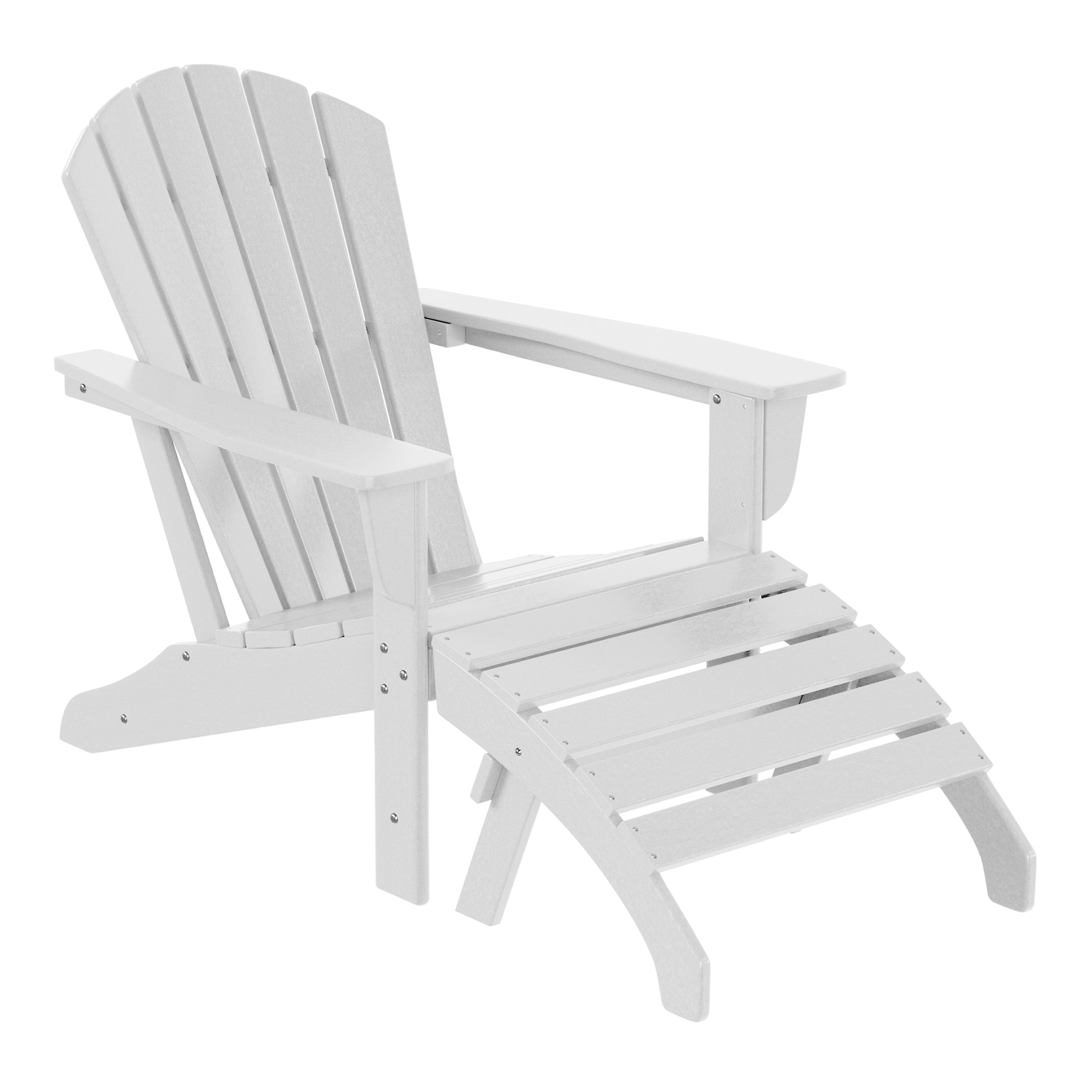 Portside Outdoor Adirondack Chair With Ottoman 2-Piece Set