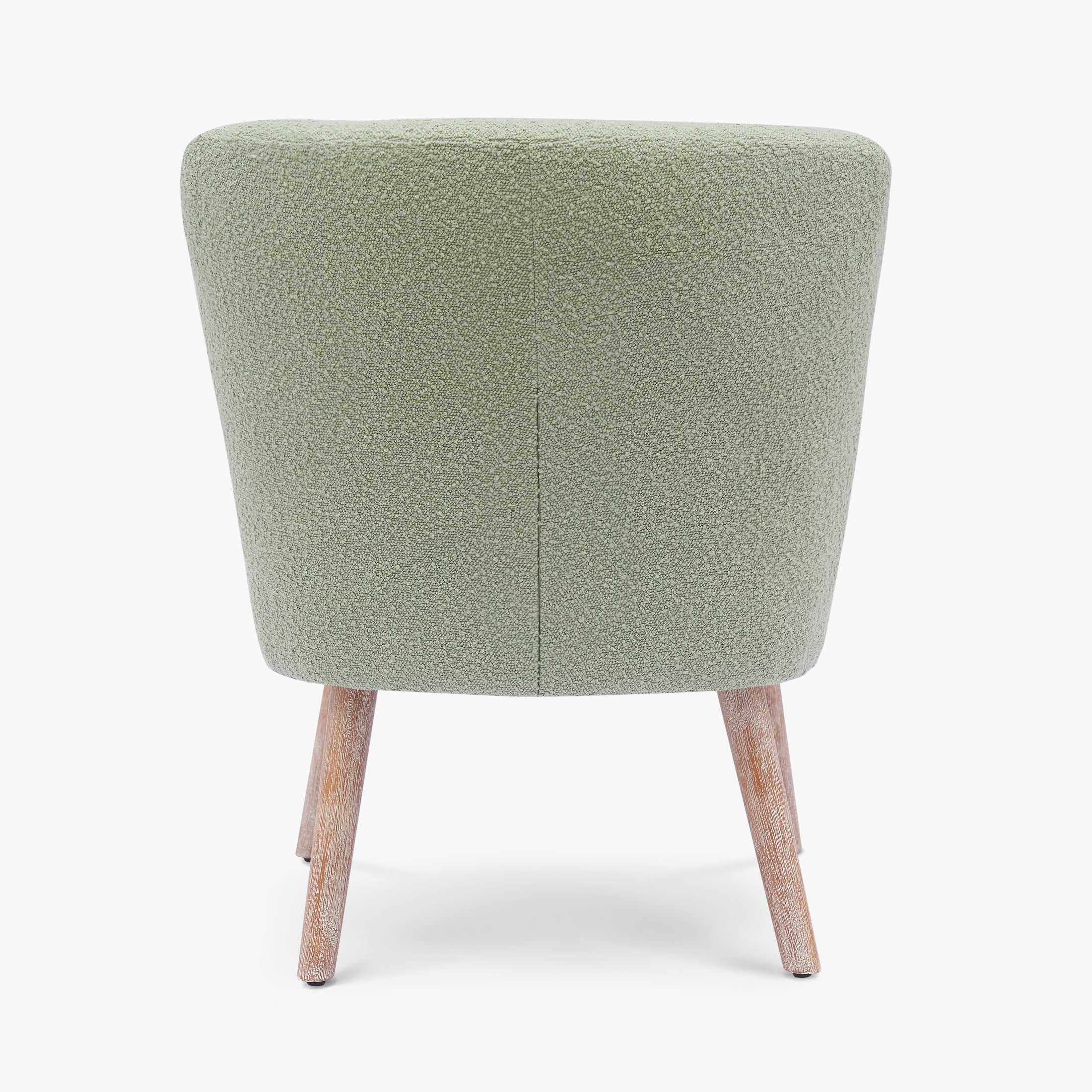 Amélie 4-Piece Set Mid-Century Boucle Accent Chairs with Ottoman Foot Stools