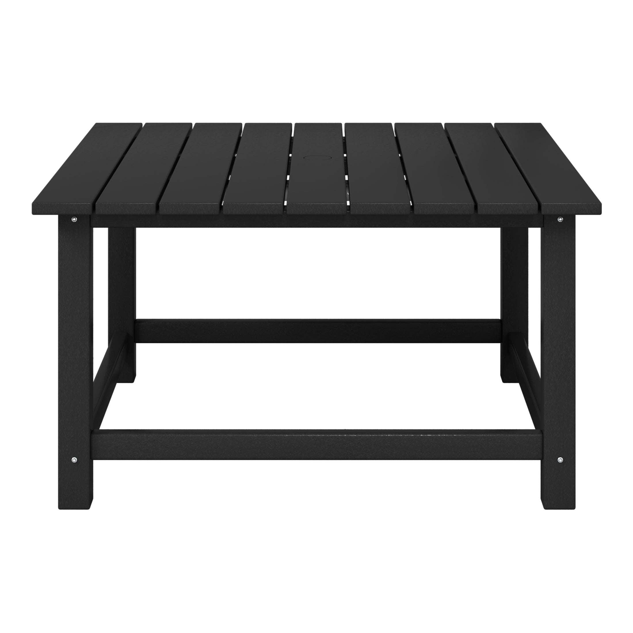 Paradise Low Outdoor HDPE Square Patio Coffee Table