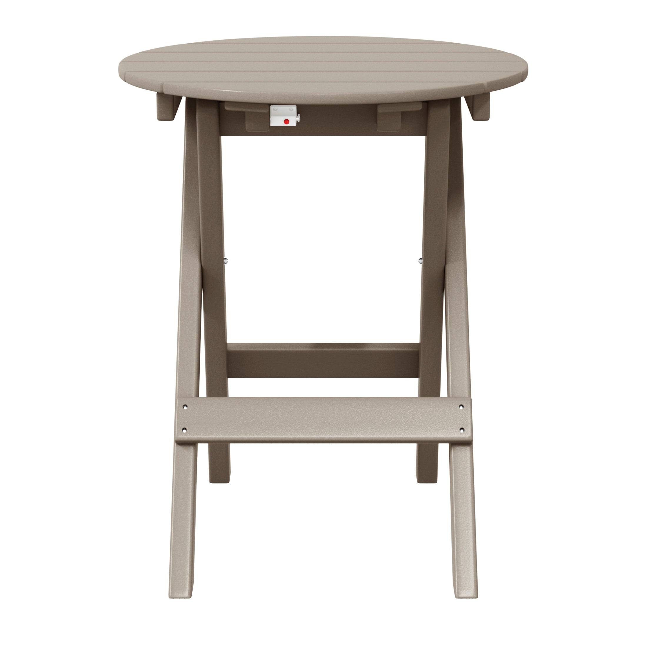 Paradise HDPE Outdoor 24.5 Inch Round Portable Folding Patio Dining Table
