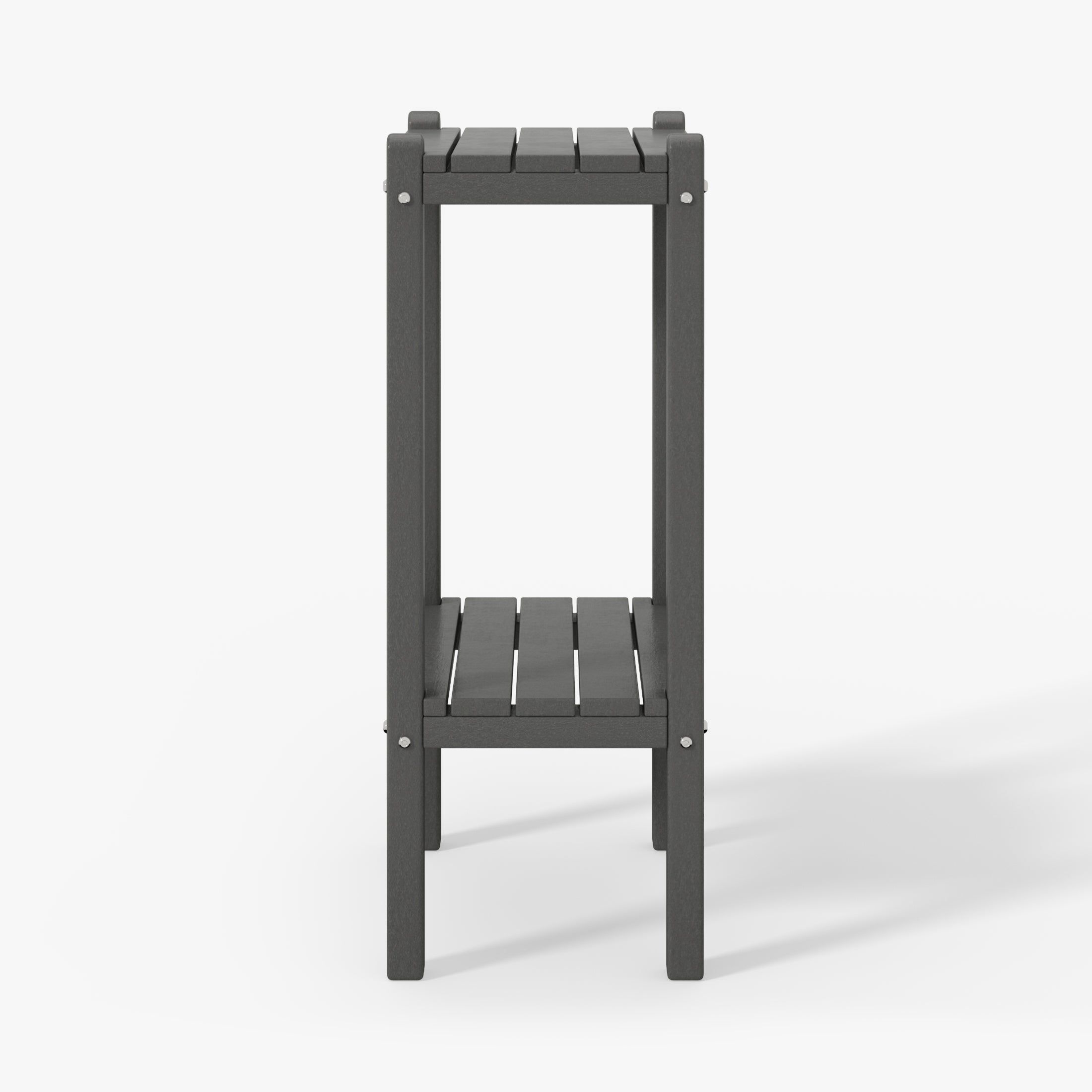 Paradise 36" Outdoor Adirondack HDPE 2-Tier Patio Side Table