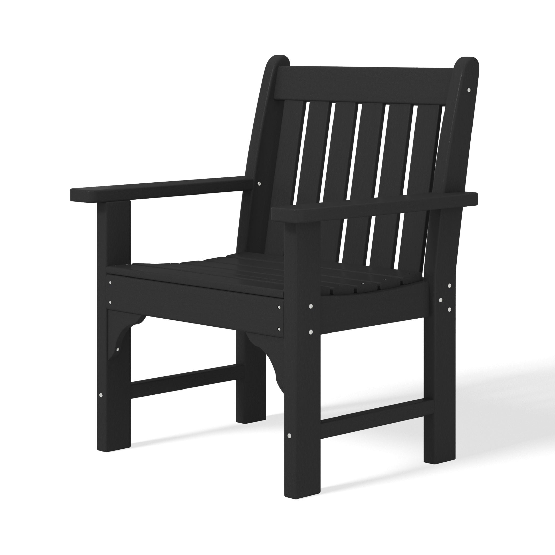 Paradise Outdoor Patio HDPE Adirondack Dining Arm Chair