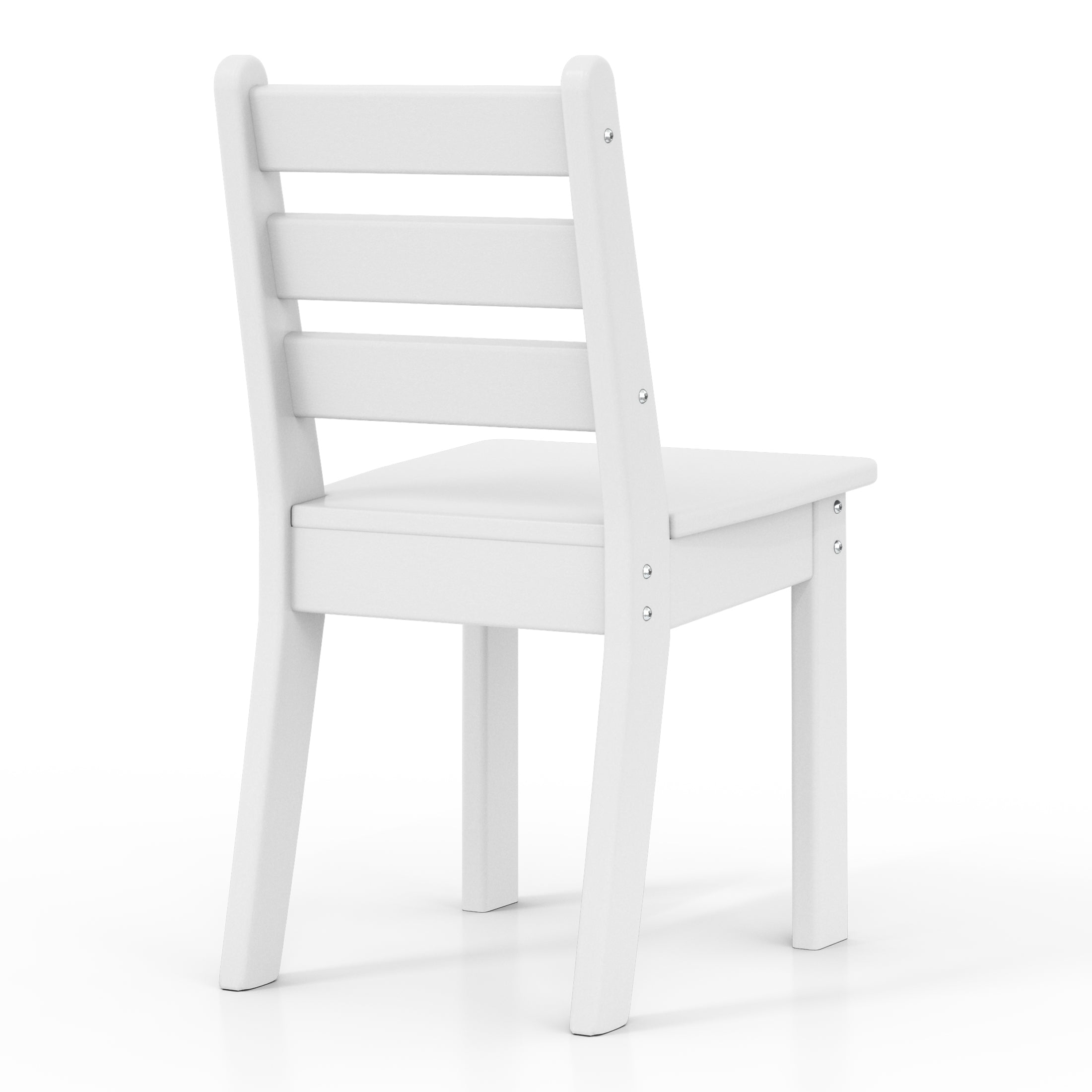 Playhouse Outdoor HDPE Kids Plastic Toddler Dining Chair (Set of Two)