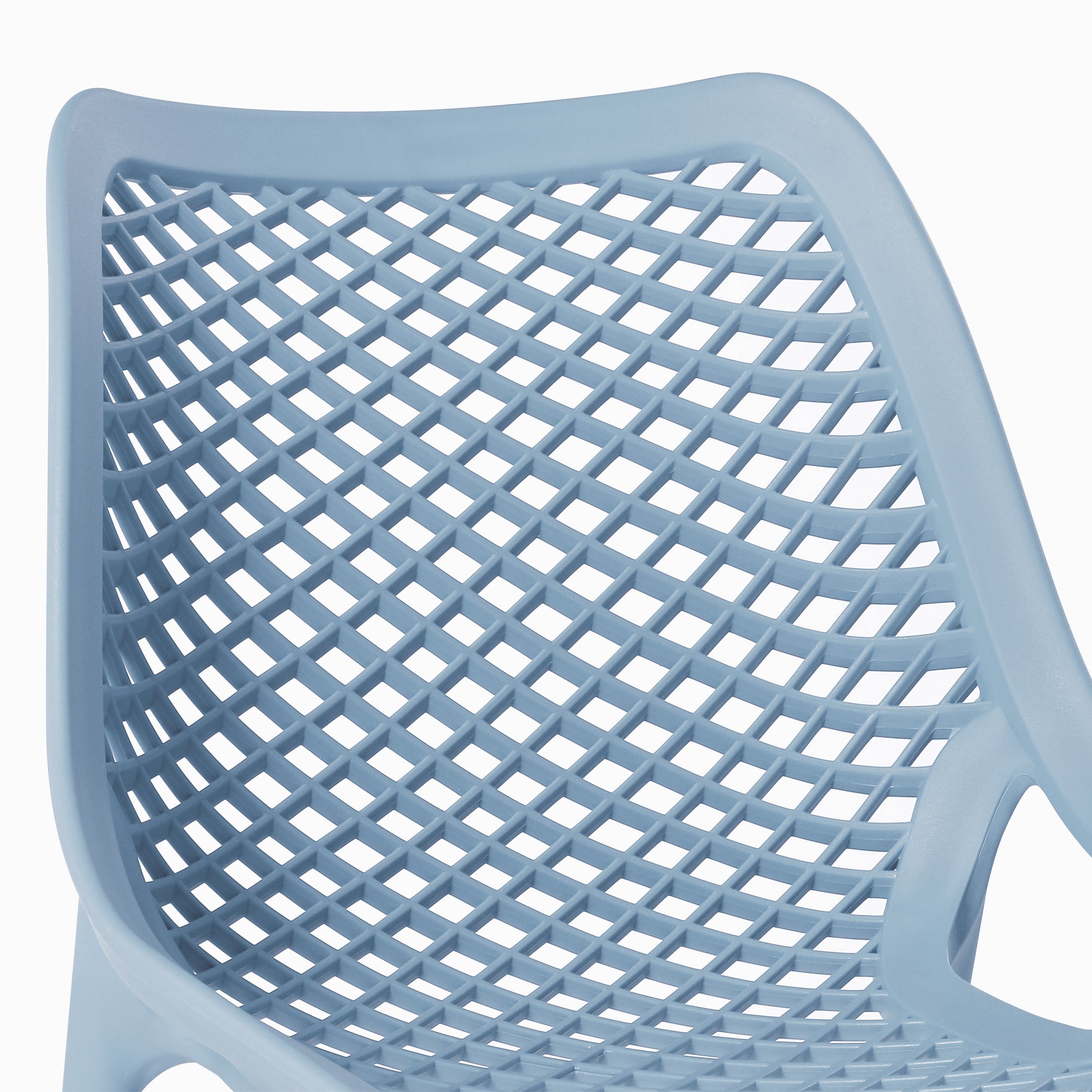 Sunshine Outdoor Stackable Modern Plastic Dining Chairs (Set of 2)