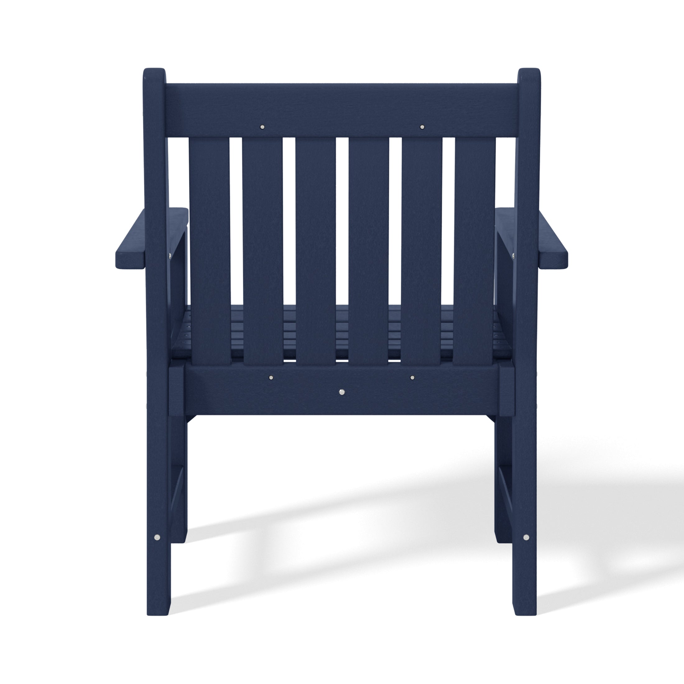 Paradise Outdoor Patio 3-Piece HDPE Adirondack Garden Chairs with Square Adirondack Side Table Set