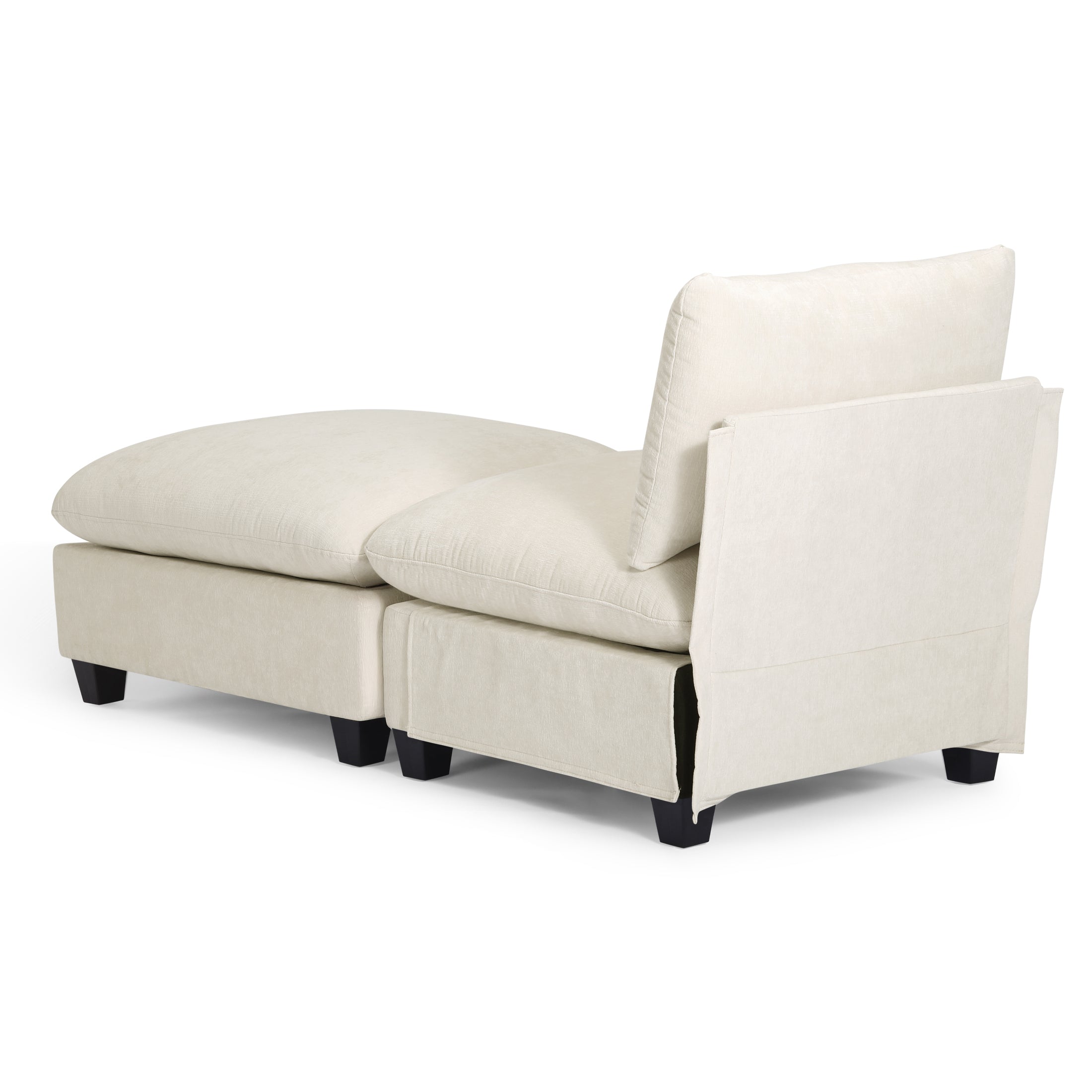 Springfield 68.5" Chenille Upholstered Indoor Chaise Lounge Chair
