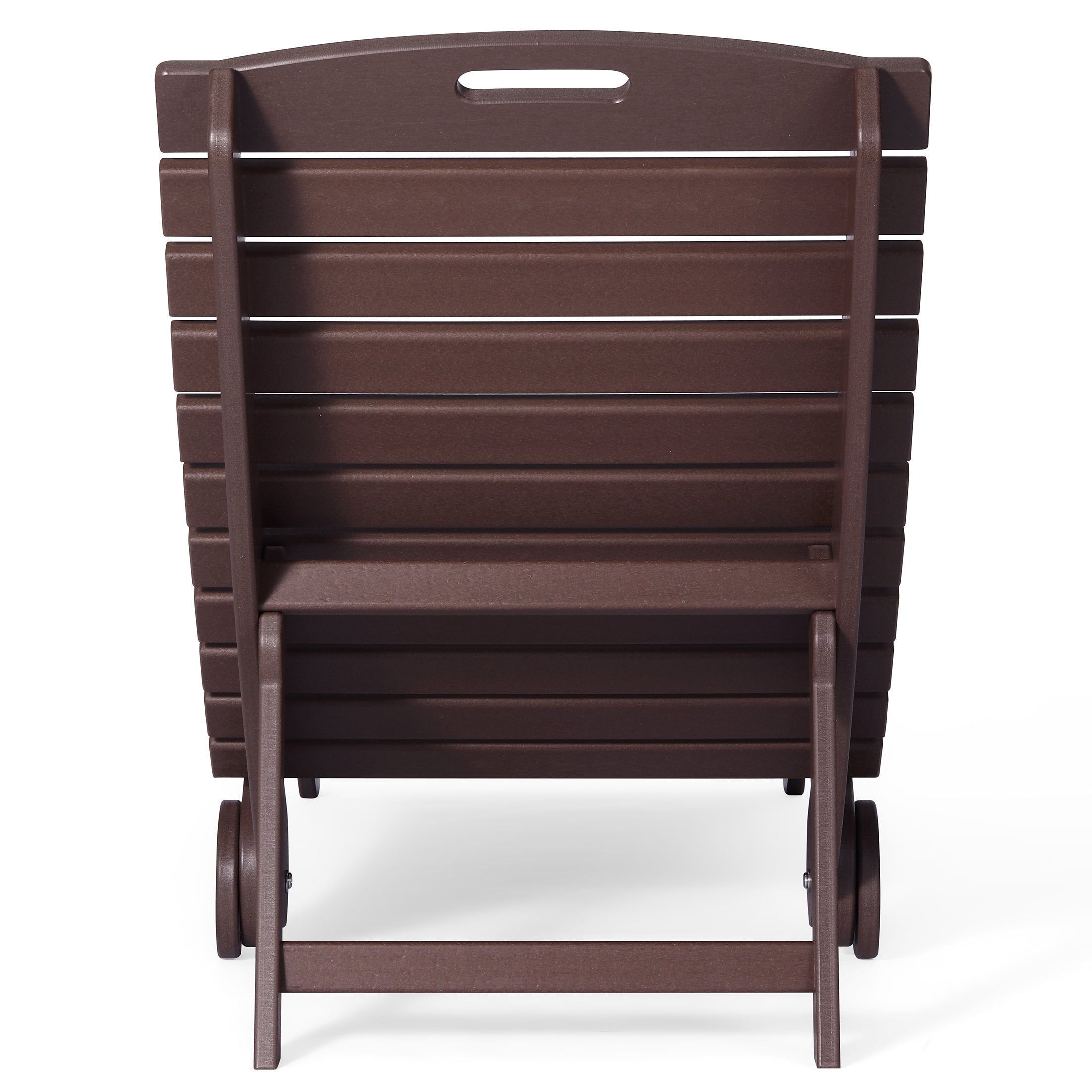 Outdoor HDPE In-Pool Patio Chaise Lounge Chair With Wheels