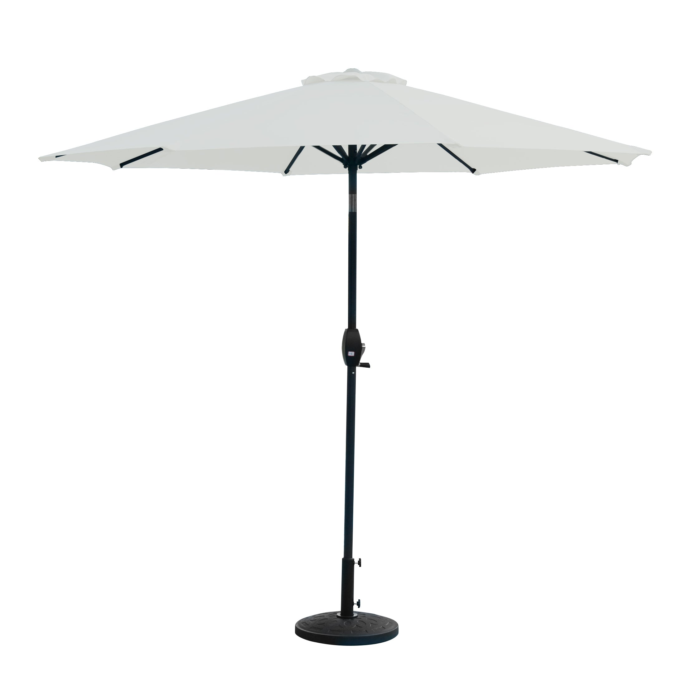 Cabana 9 ft. Patio Table Umbrella with tilt, crank features and free standing weight base kit