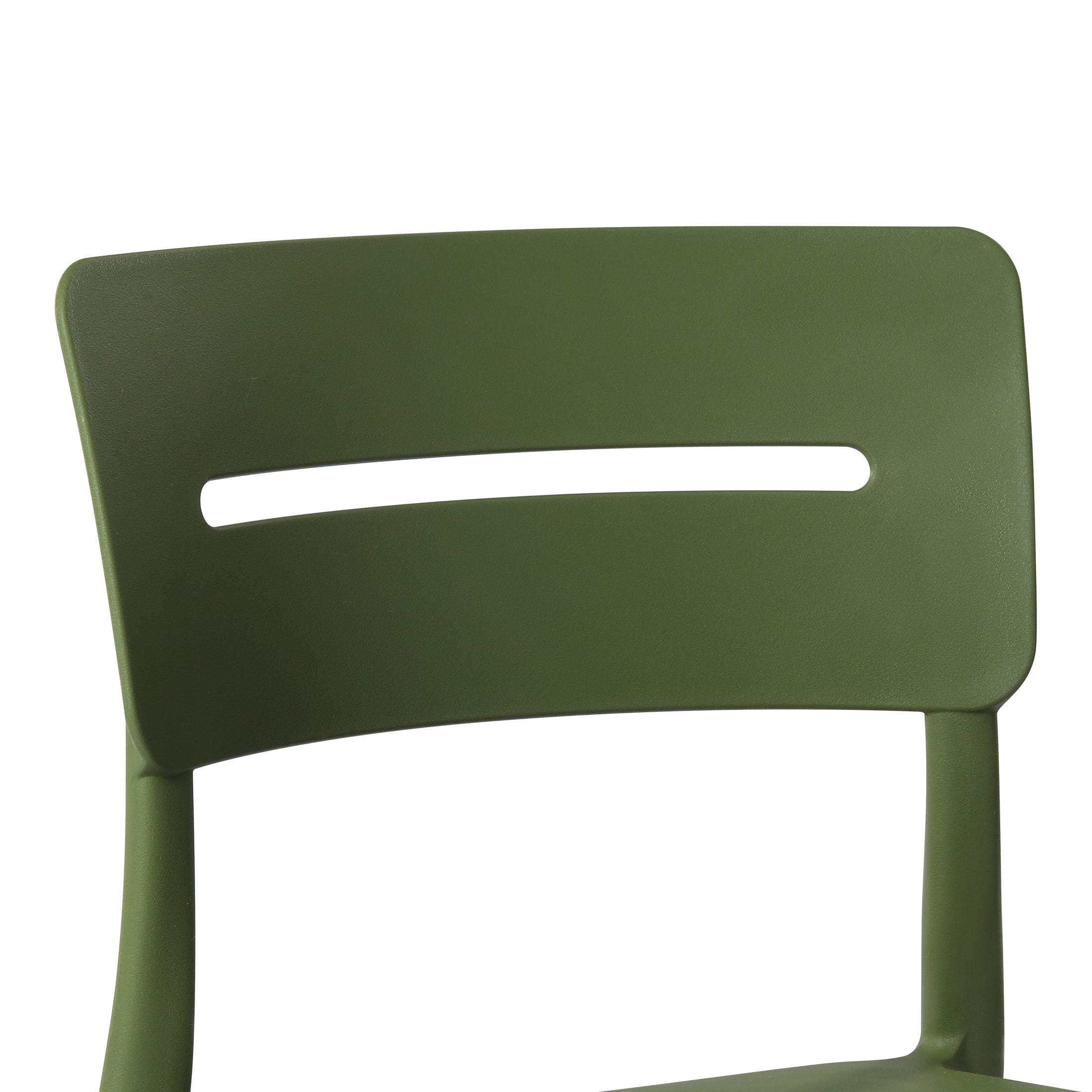 Sunshine Outdoor Modern Stackable Plastic Patio Dining Chairs (Set of 2)