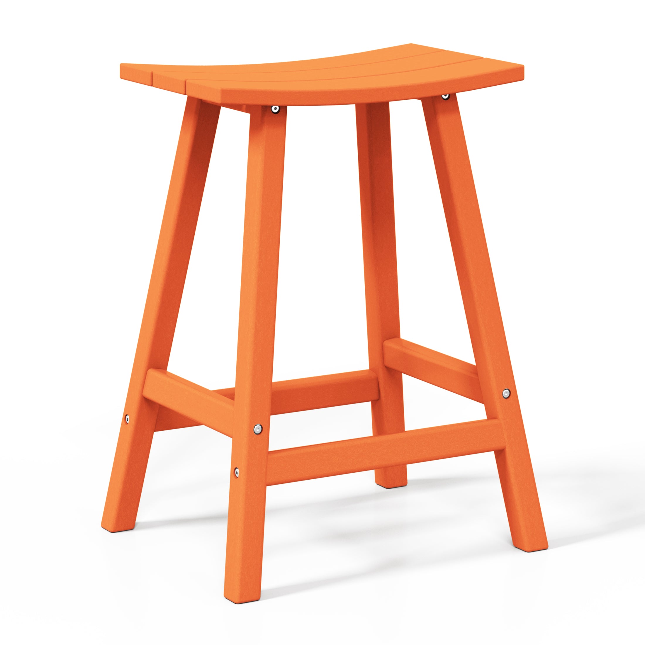 Paradise 2 piece set of 24" height Outdoor / Patio Saddle bar stools