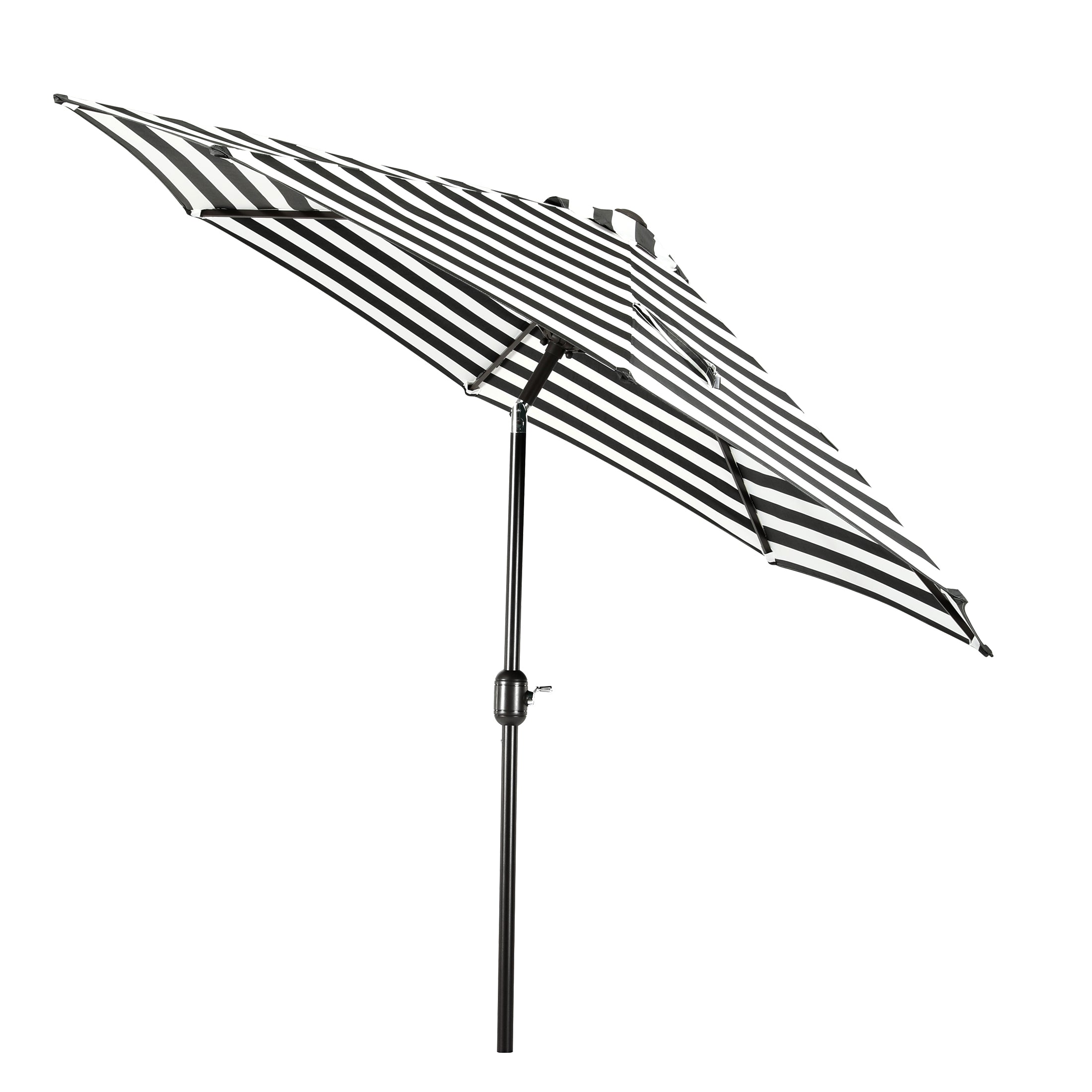 Cabana 9 ft. Patio Table Umbrella with Black color round free standing weight base kit