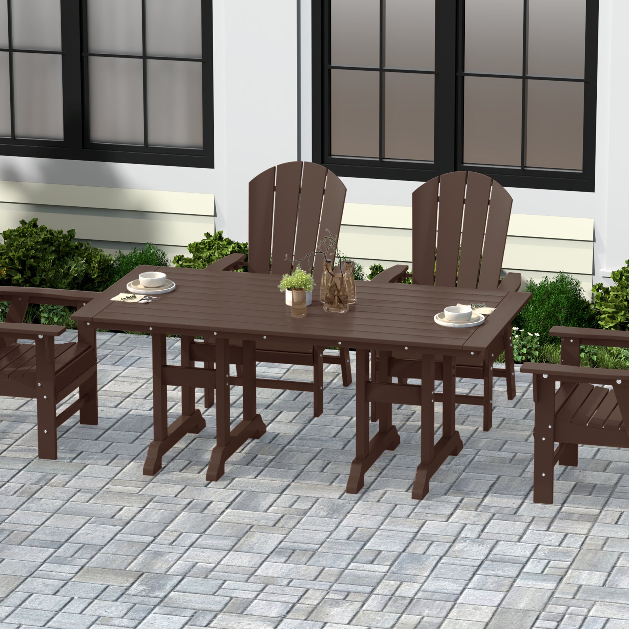 Paradise 71" Outdoor Patio Dining Table