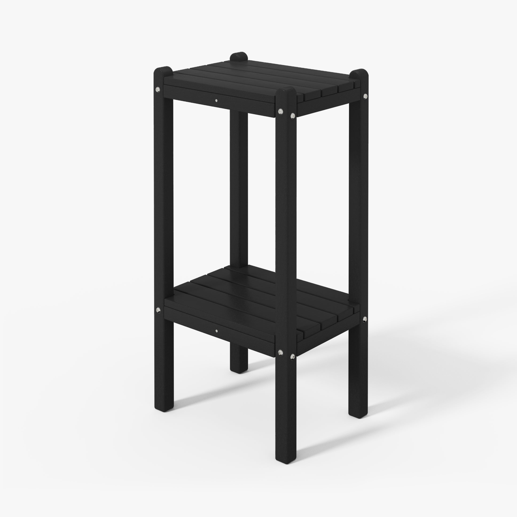 Paradise 36" Outdoor Adirondack HDPE 2-Tier Patio Side Table