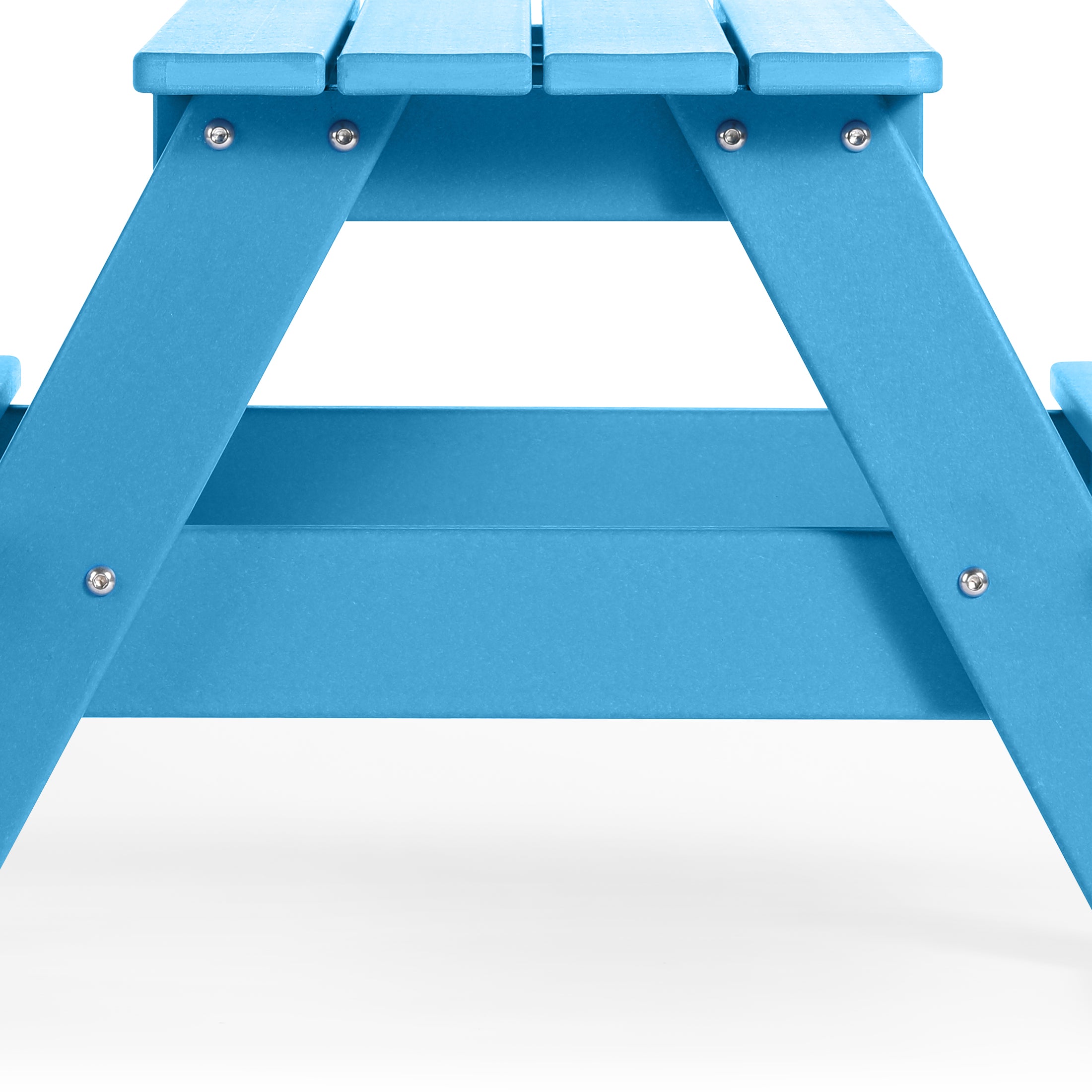 Paradise Outdoor Patio Kids HDPE Plastic Picnic Bench Table