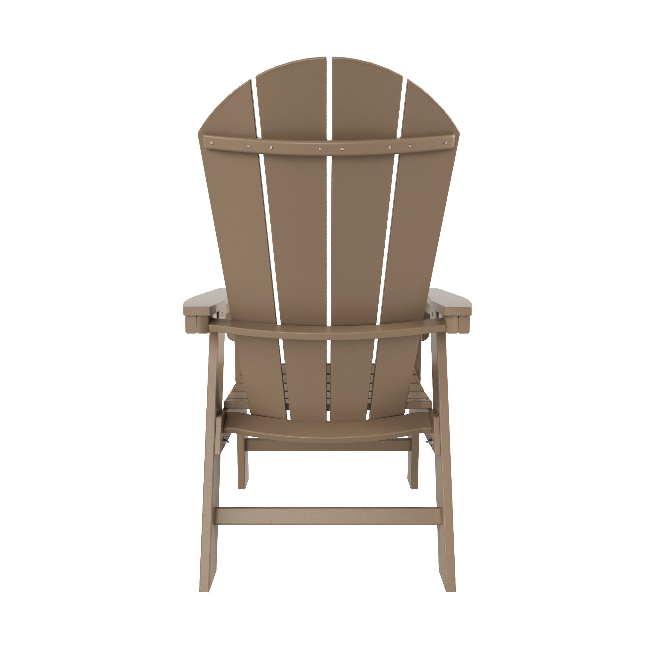 Paradise Outdoor Patio HDPE Plastic Adirondack Dining Chair